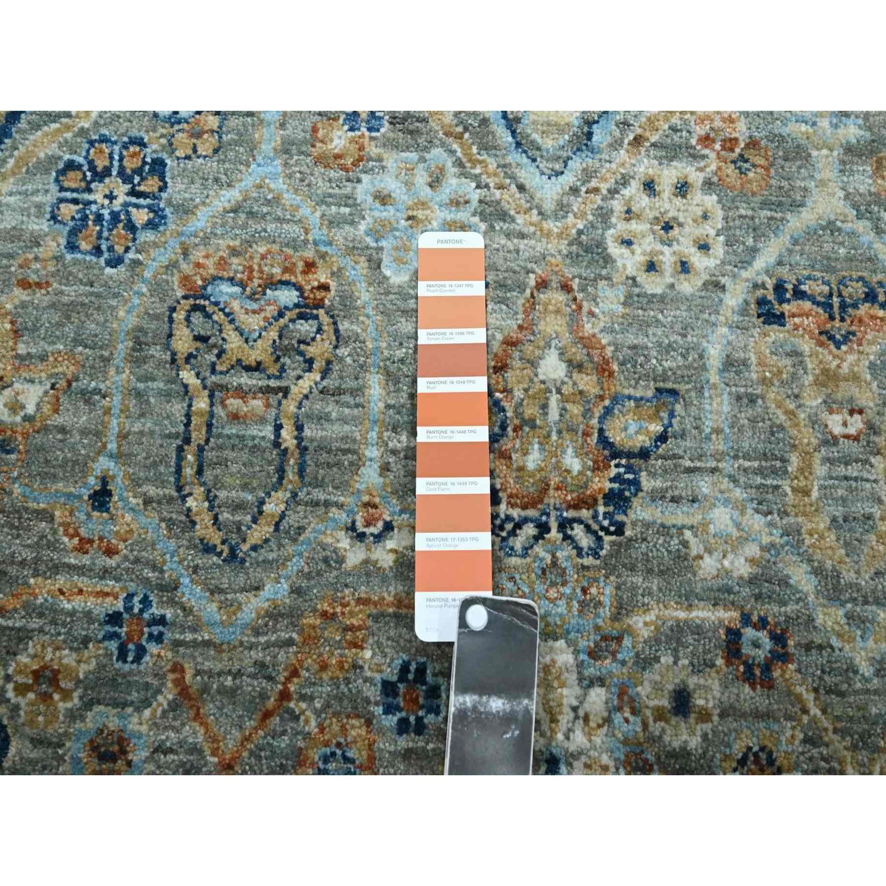 Oushak-And-Peshawar-Hand-Knotted-Rug-385445