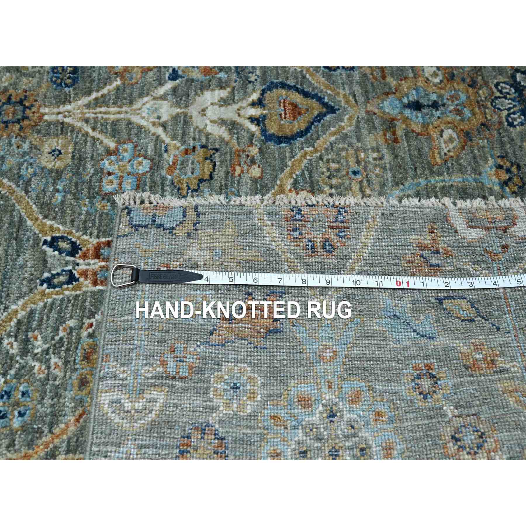 Oushak-And-Peshawar-Hand-Knotted-Rug-385445