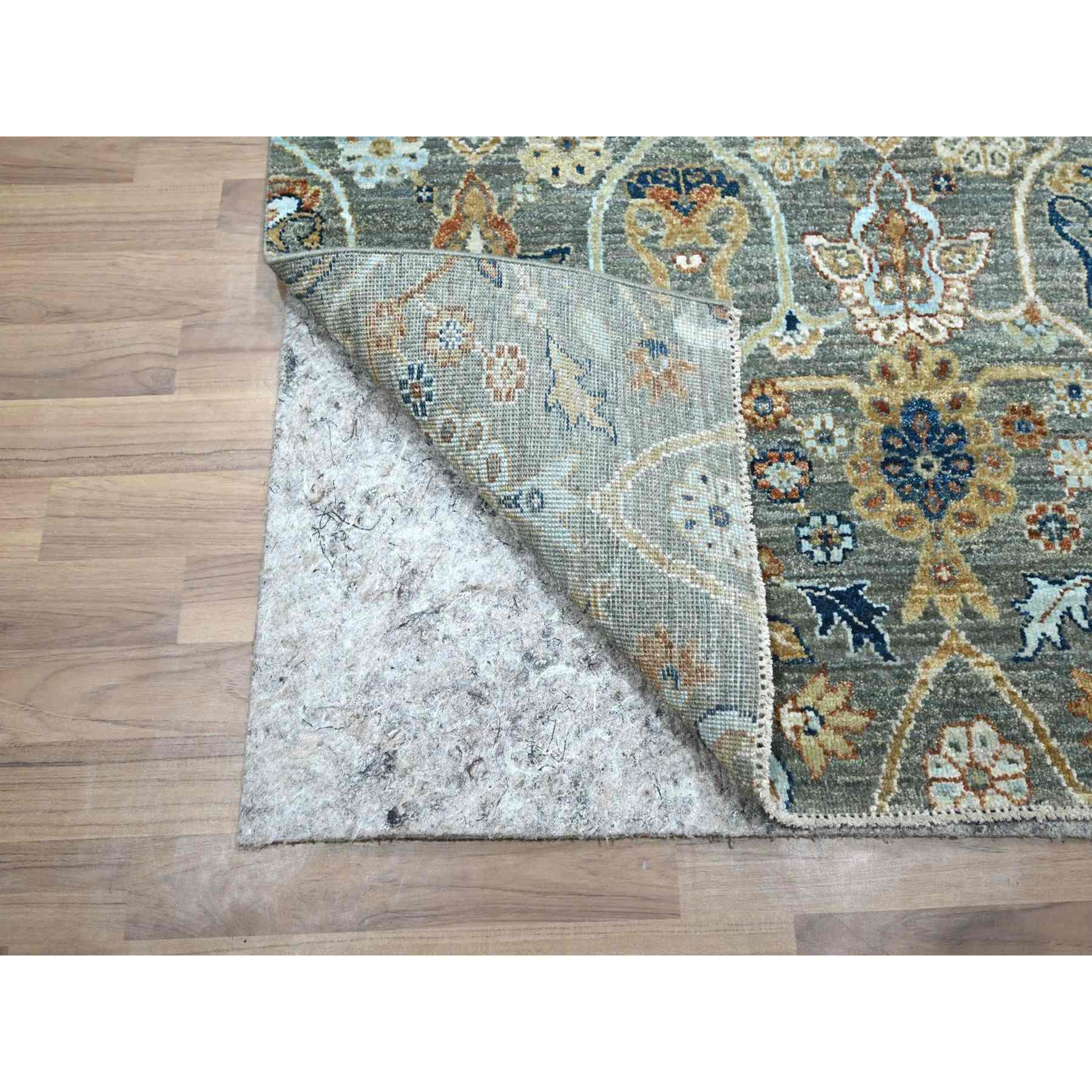Oushak-And-Peshawar-Hand-Knotted-Rug-385450