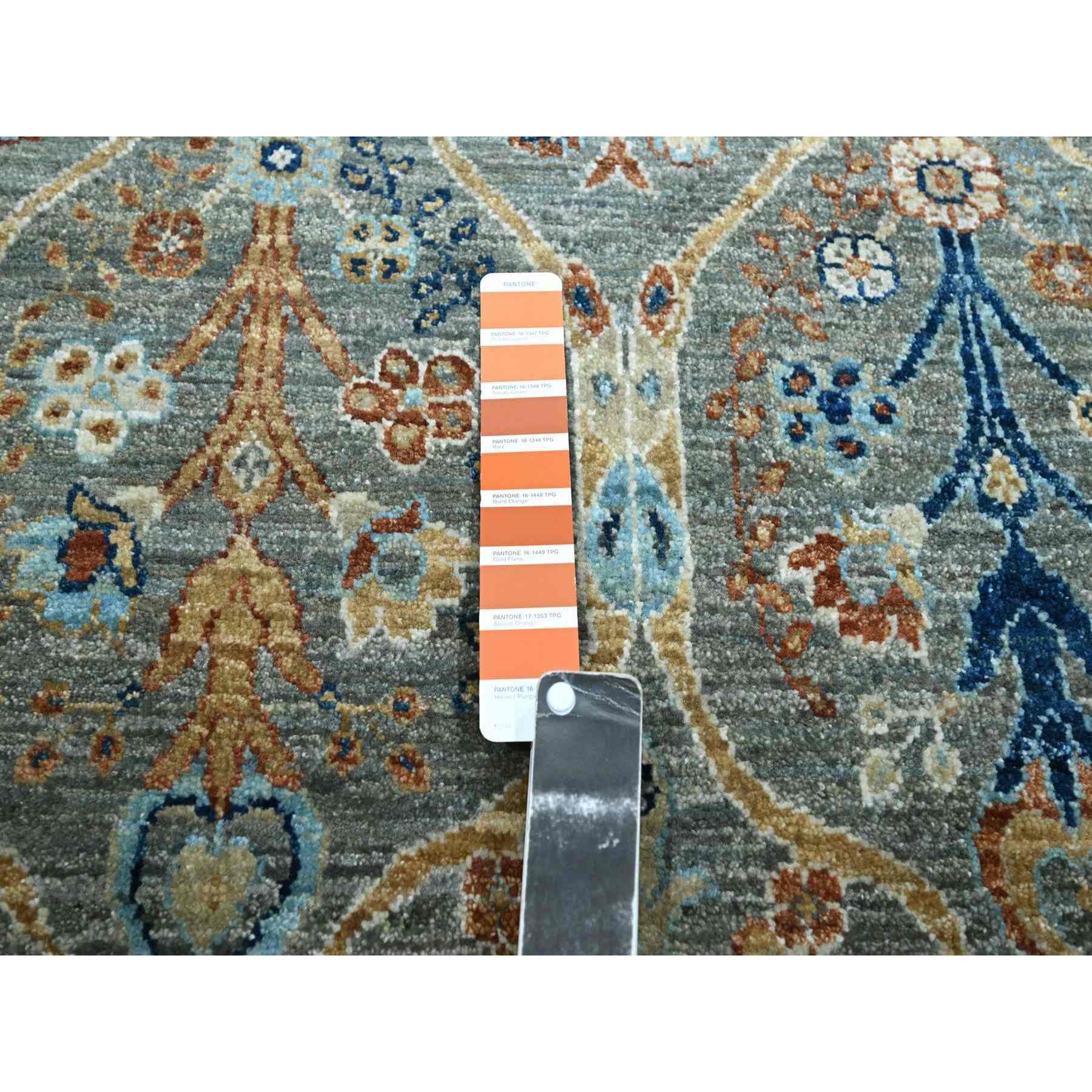 Oushak-And-Peshawar-Hand-Knotted-Rug-385450