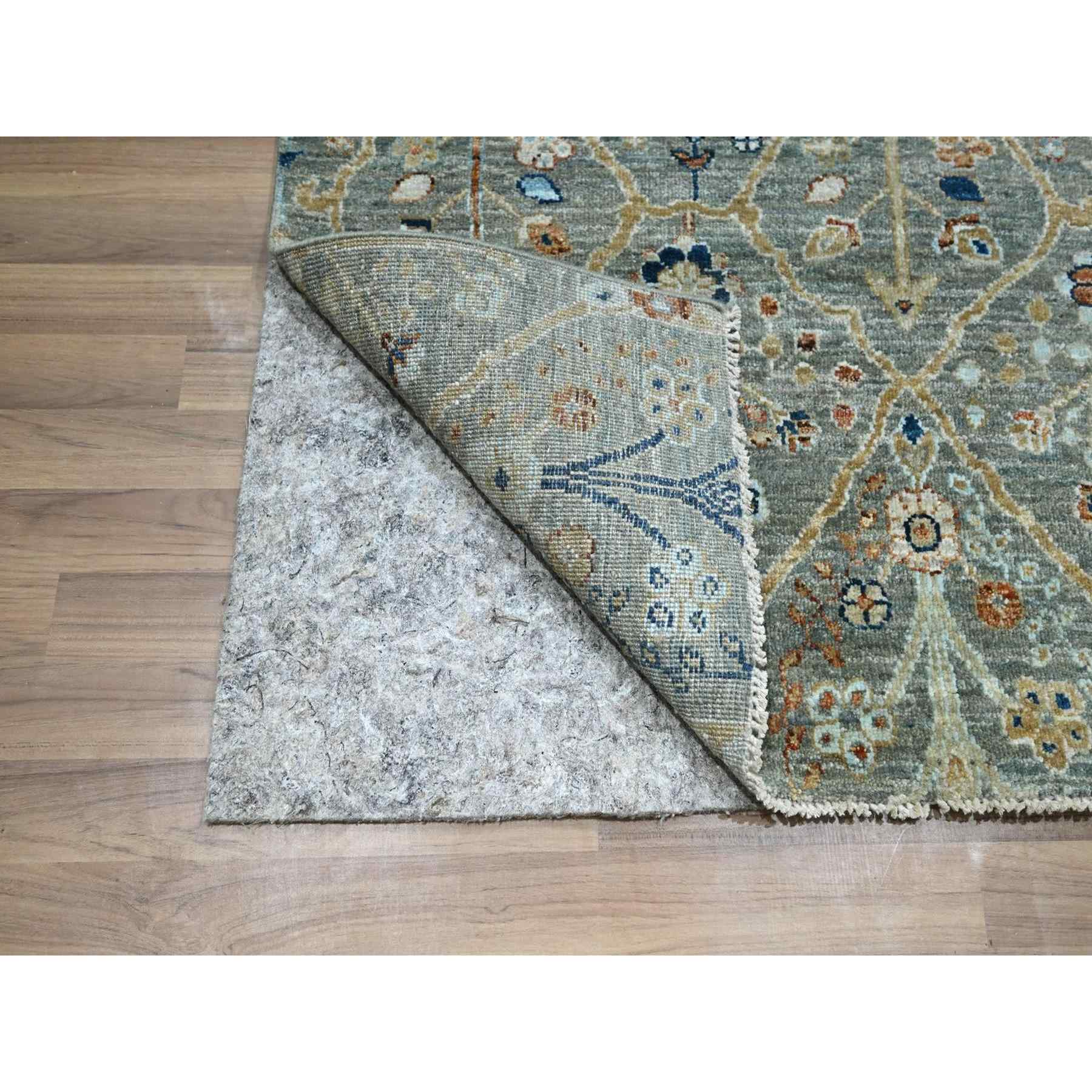 Oushak-And-Peshawar-Hand-Knotted-Rug-385455
