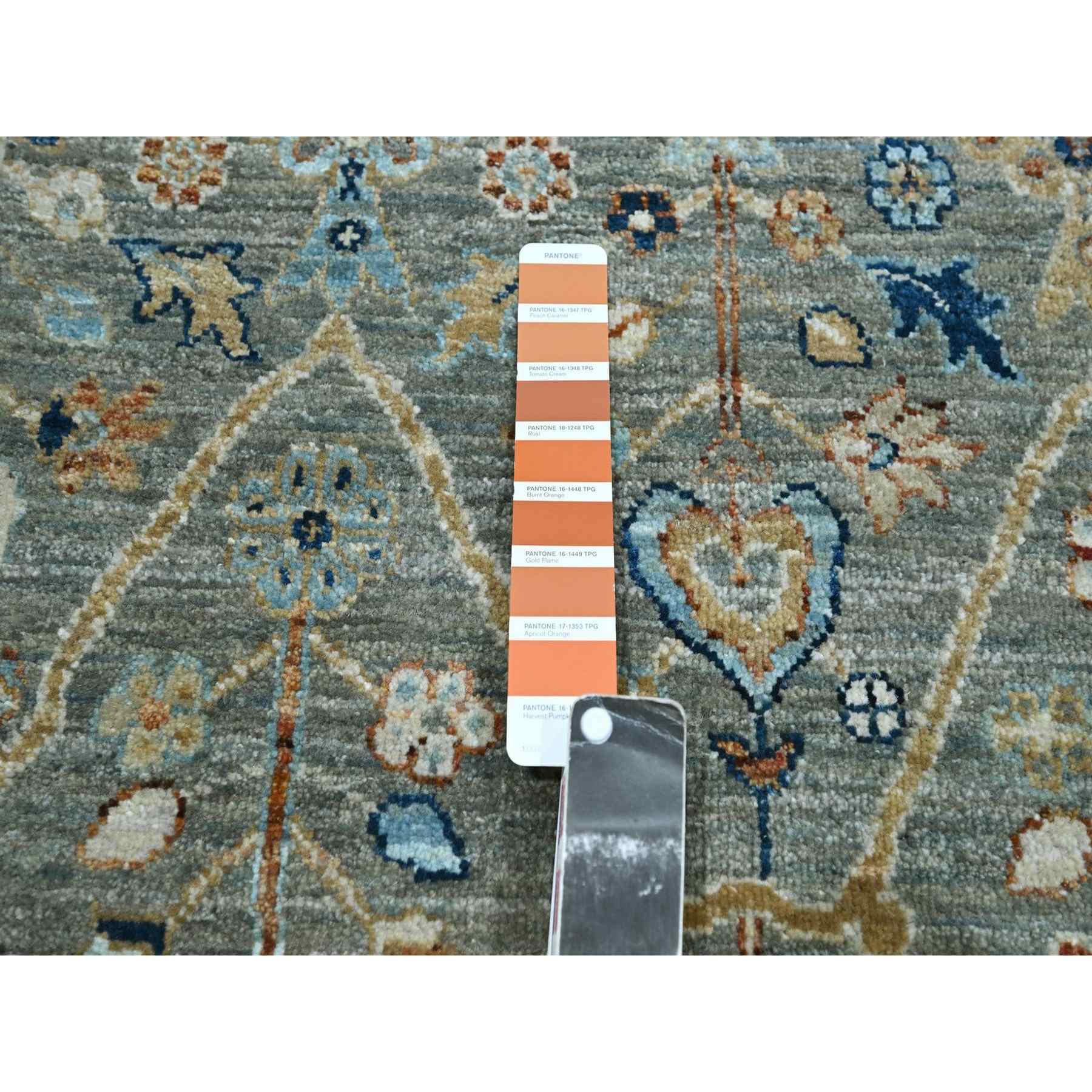 Oushak-And-Peshawar-Hand-Knotted-Rug-385455