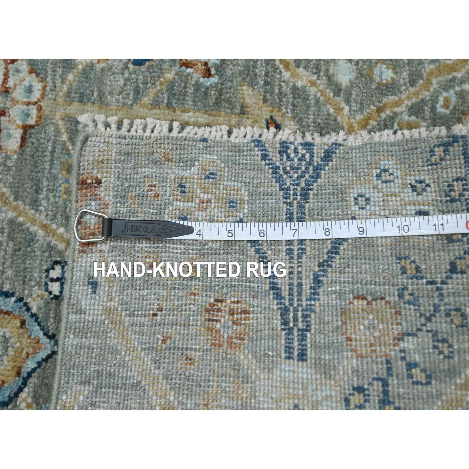 Oushak-And-Peshawar-Hand-Knotted-Rug-385455