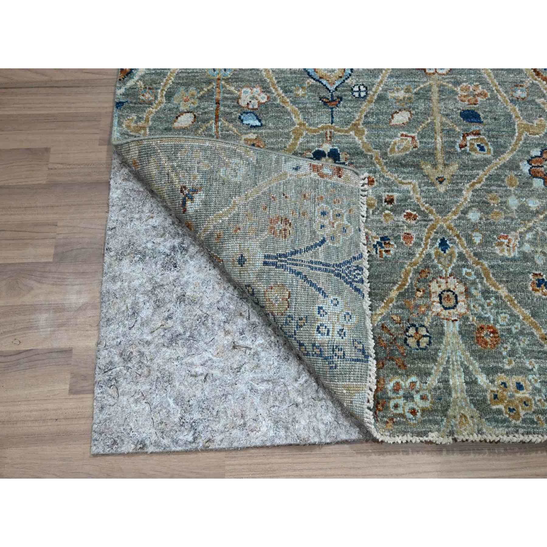 Oushak-And-Peshawar-Hand-Knotted-Rug-385480