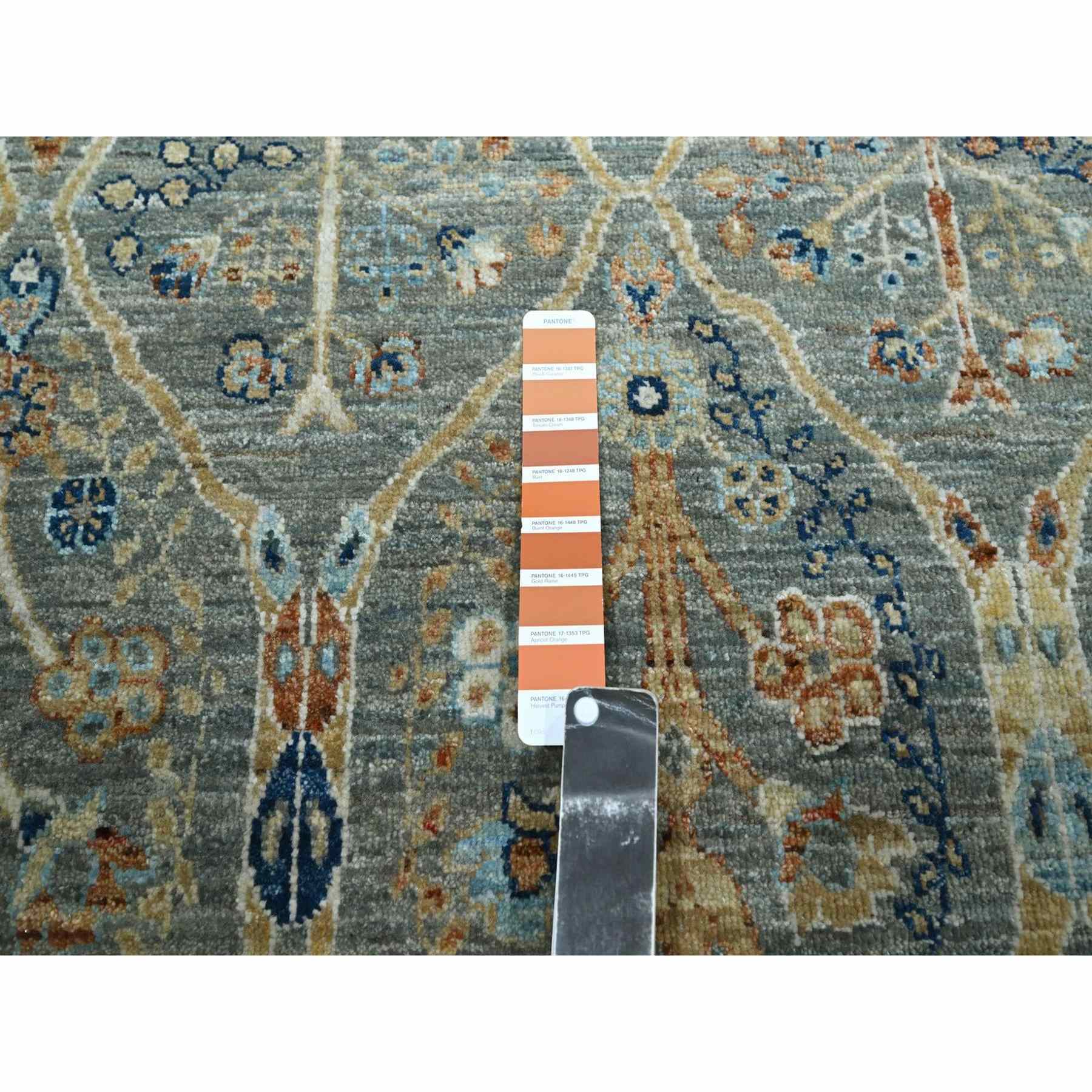 Oushak-And-Peshawar-Hand-Knotted-Rug-385505