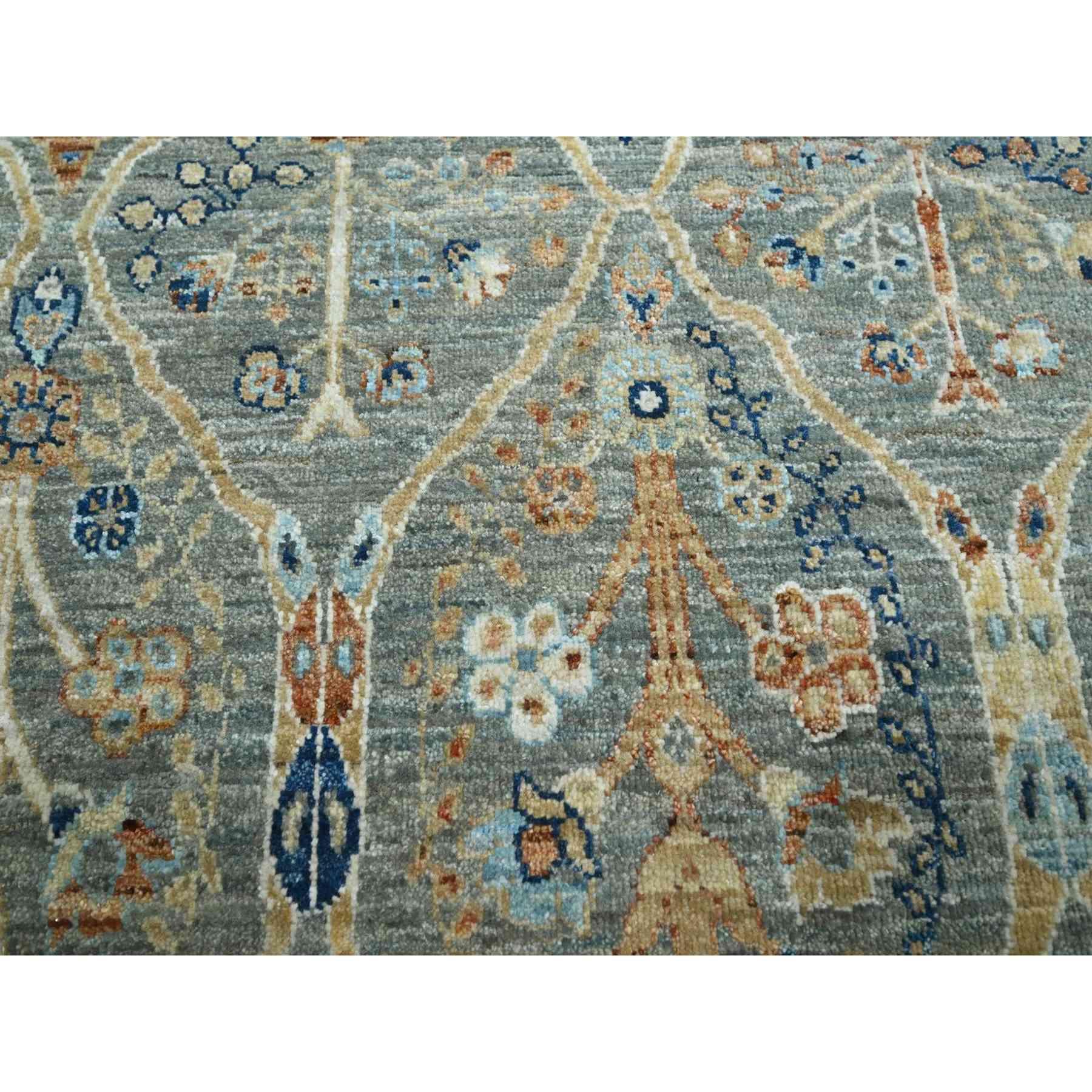 Oushak-And-Peshawar-Hand-Knotted-Rug-385505