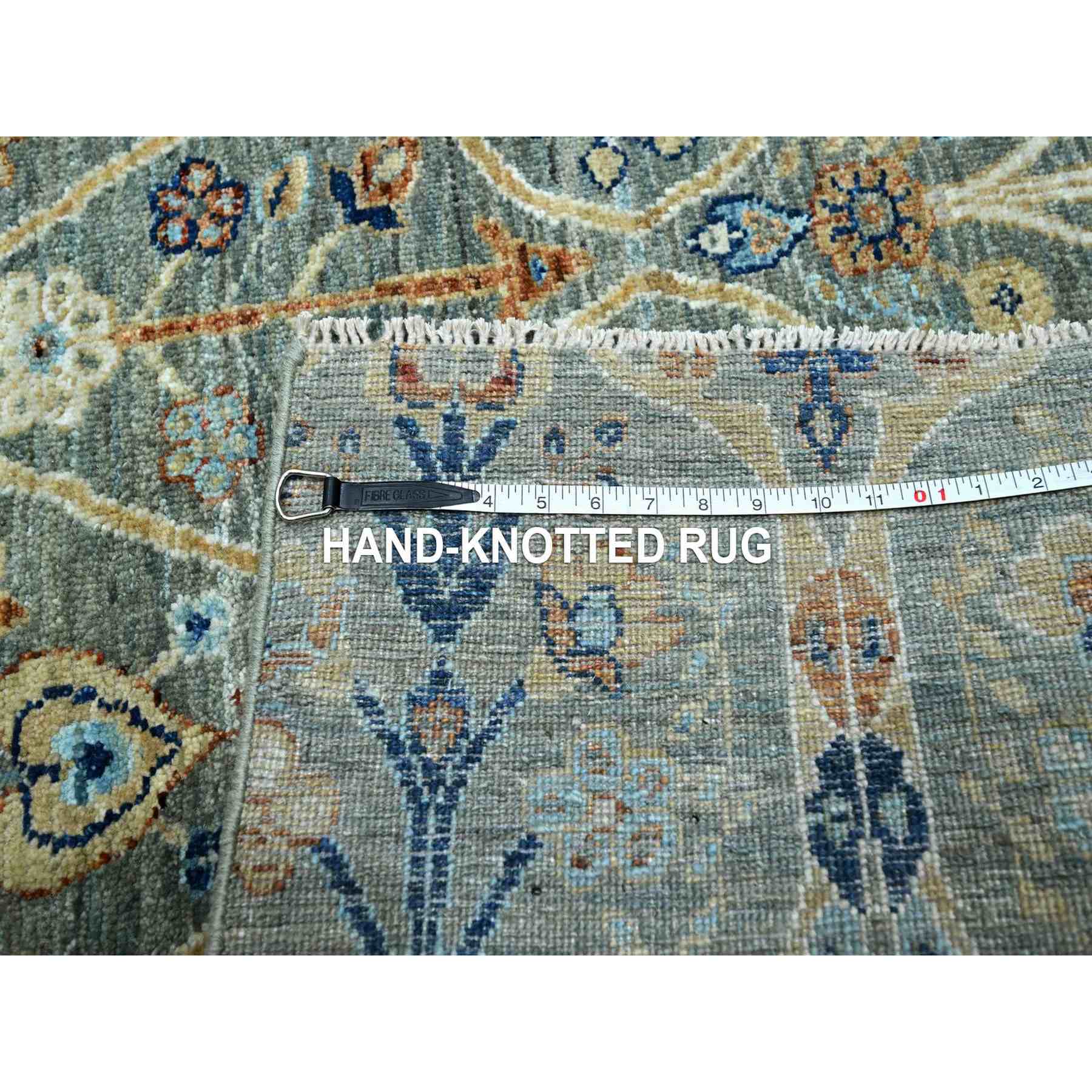 Oushak-And-Peshawar-Hand-Knotted-Rug-385505