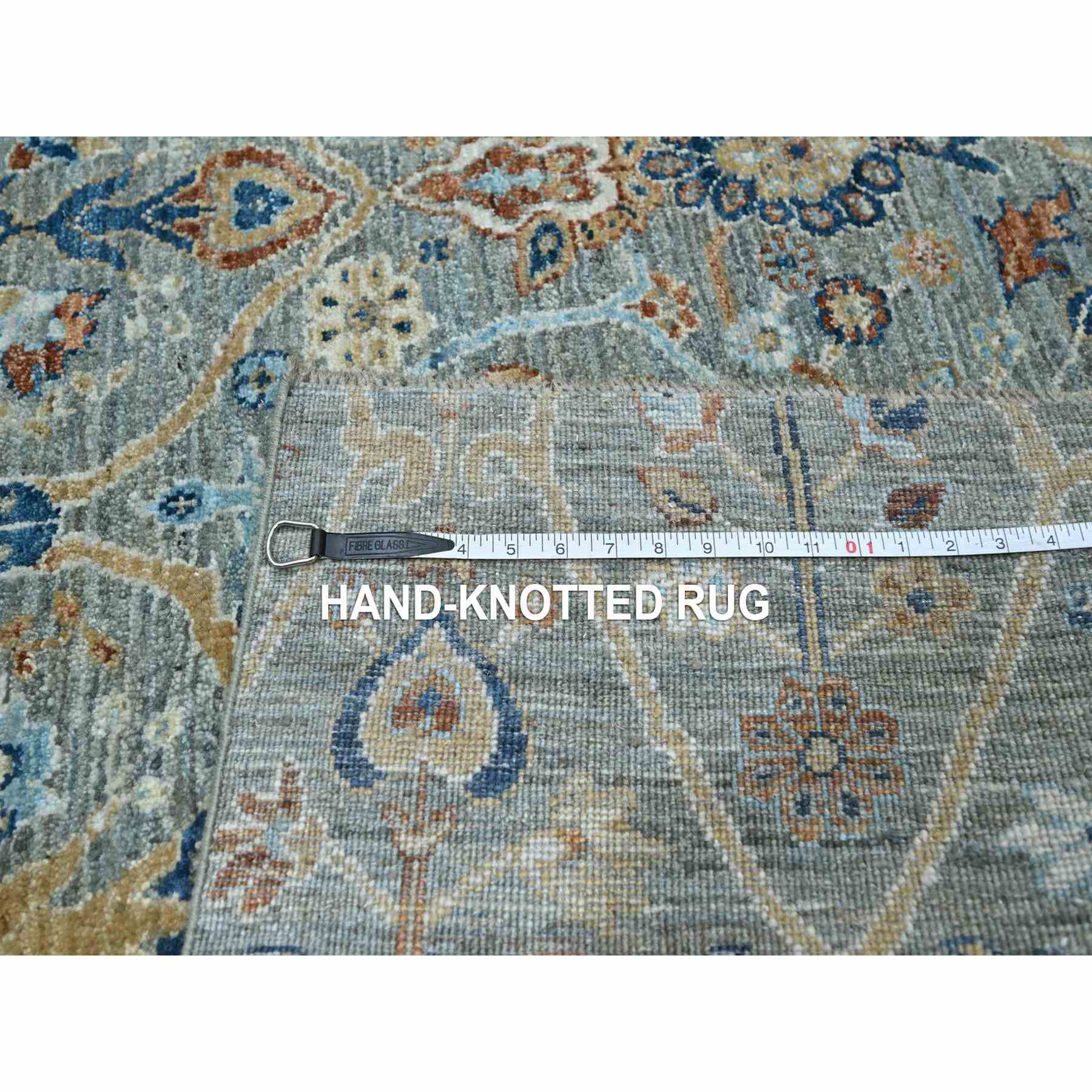Oushak-And-Peshawar-Hand-Knotted-Rug-385530