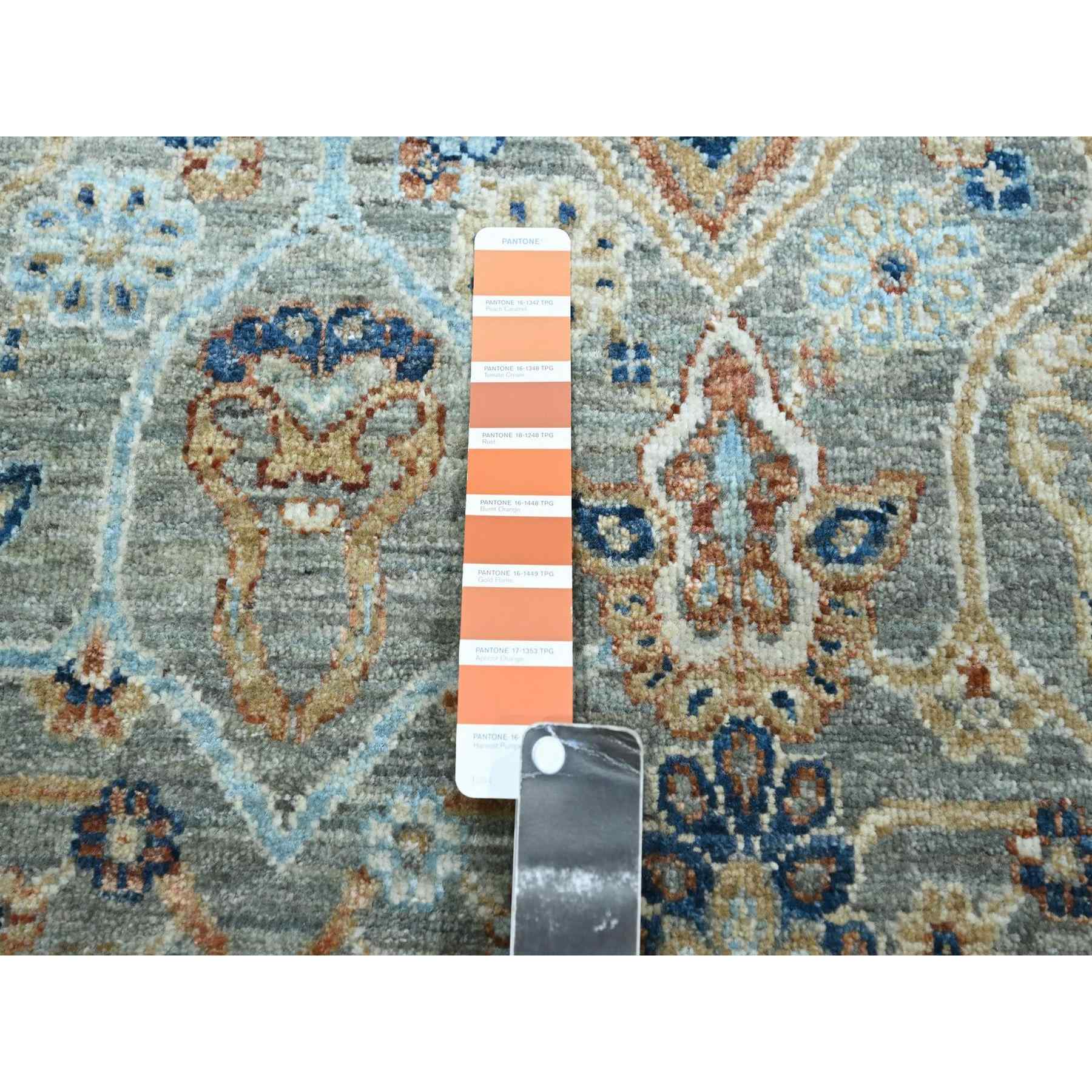 Oushak-And-Peshawar-Hand-Knotted-Rug-385535