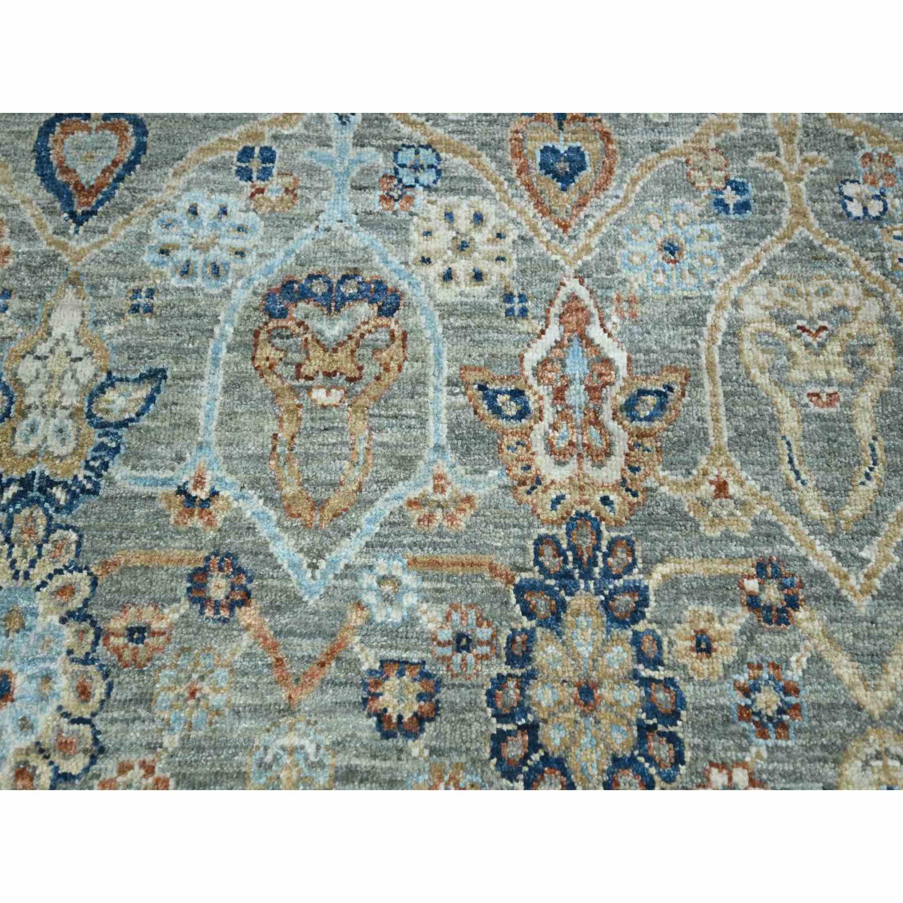 Oushak-And-Peshawar-Hand-Knotted-Rug-385535