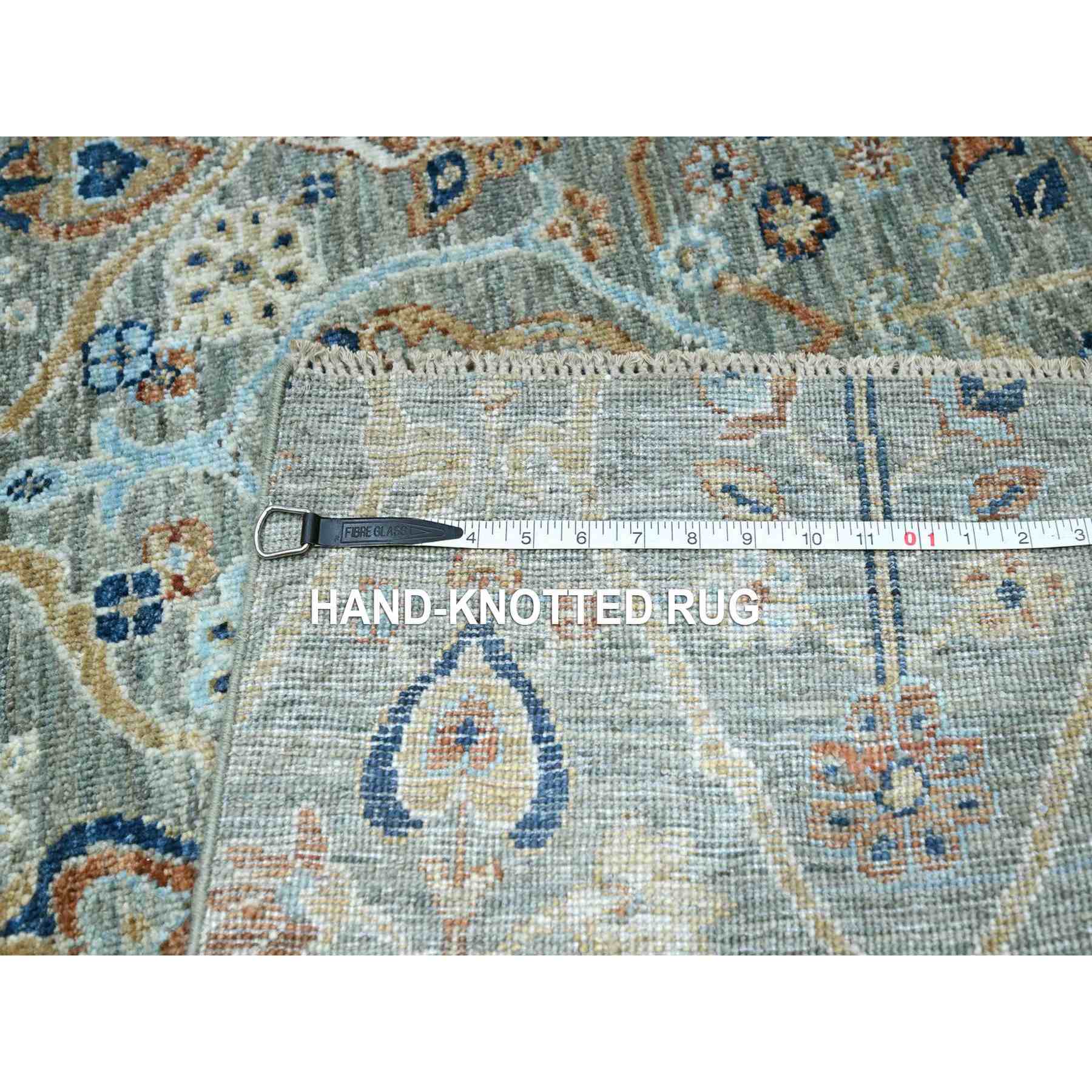 Oushak-And-Peshawar-Hand-Knotted-Rug-385535