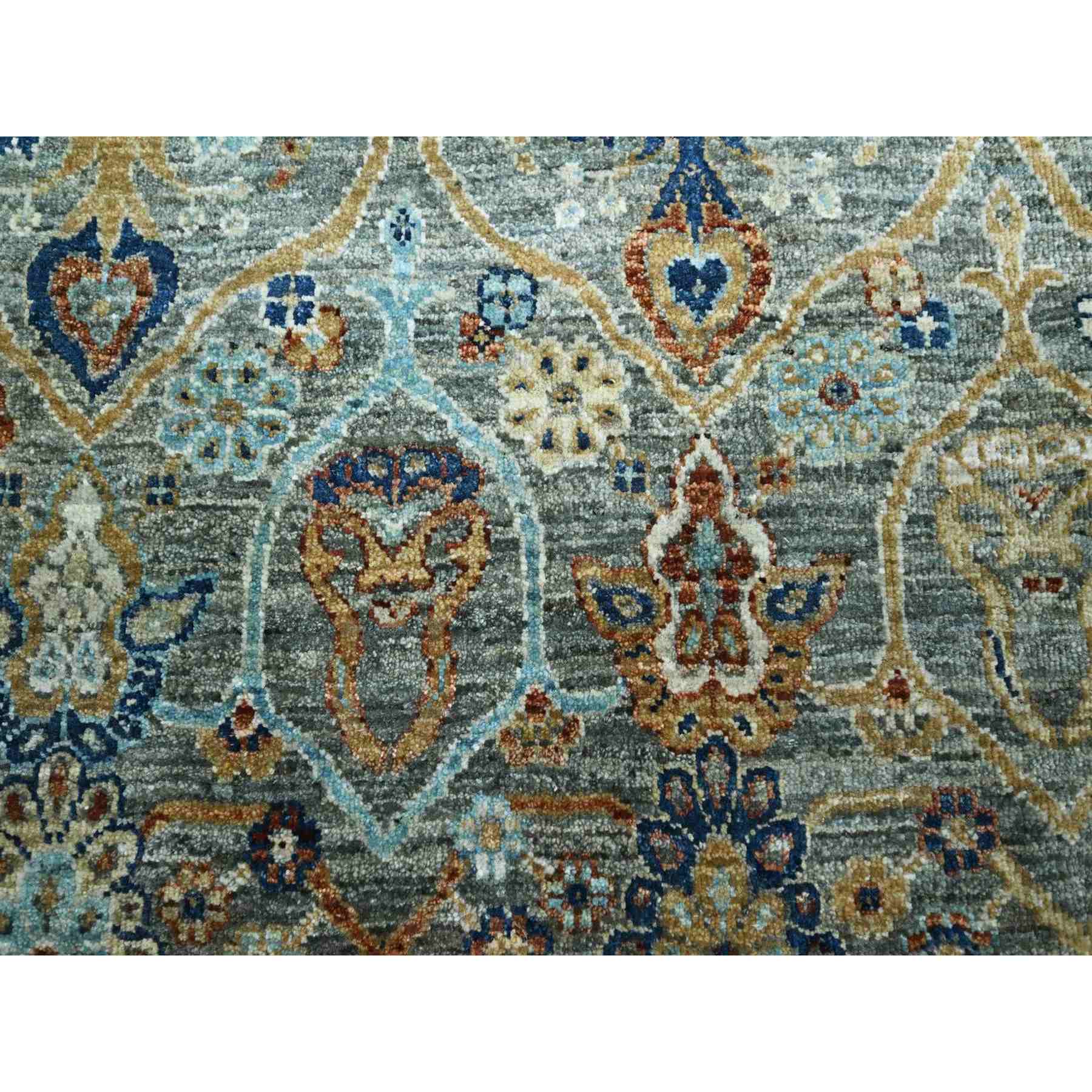 Oushak-And-Peshawar-Hand-Knotted-Rug-385560