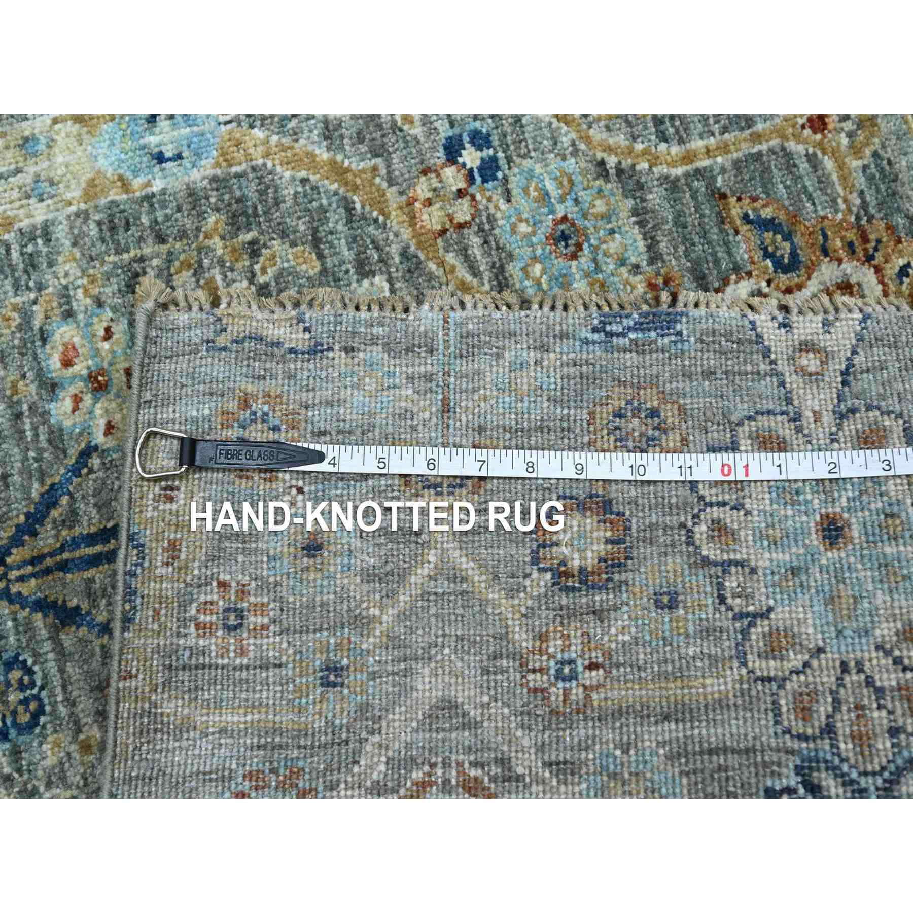 Oushak-And-Peshawar-Hand-Knotted-Rug-385560