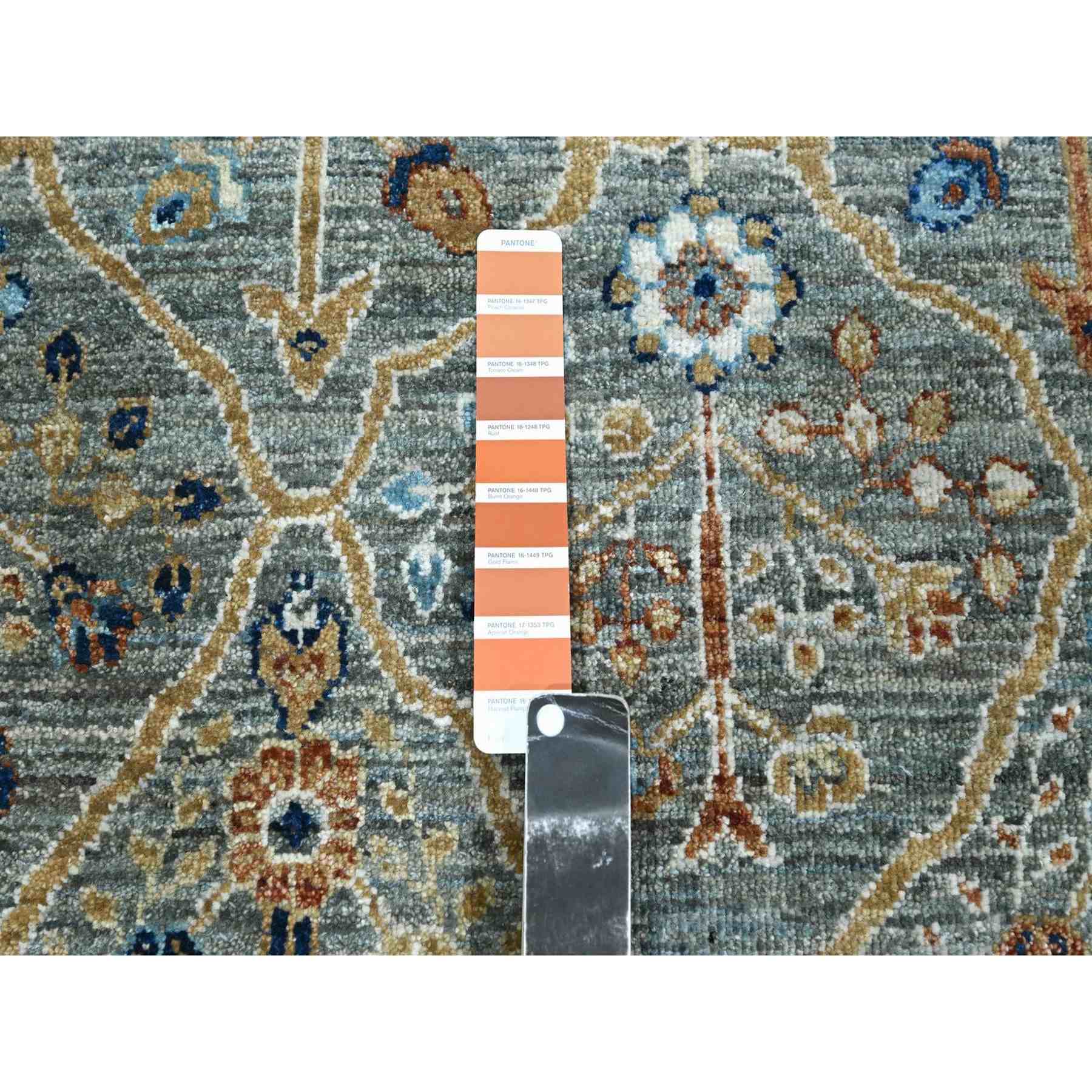 Oushak-And-Peshawar-Hand-Knotted-Rug-385565