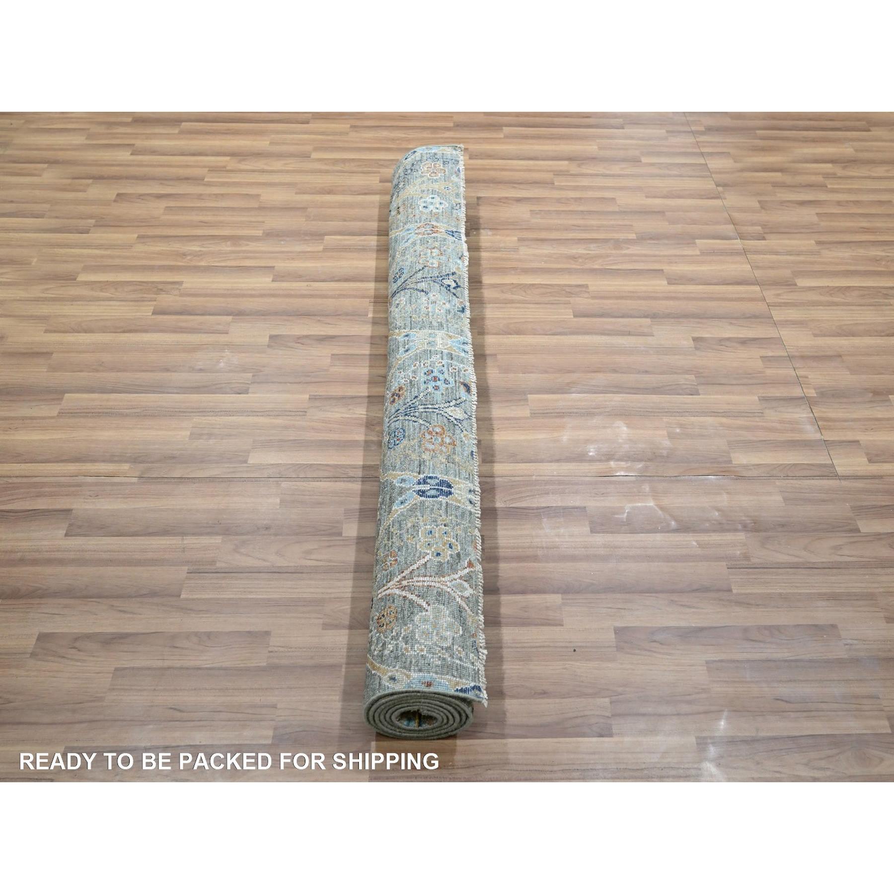 Oushak-And-Peshawar-Hand-Knotted-Rug-385565