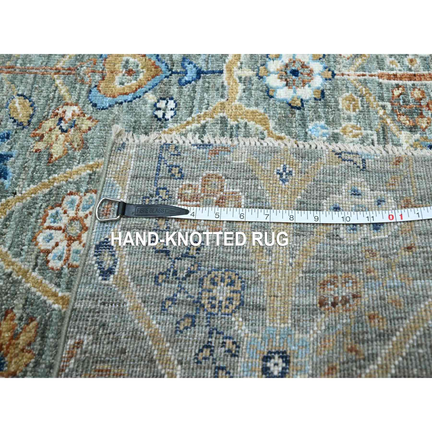 Oushak-And-Peshawar-Hand-Knotted-Rug-385565