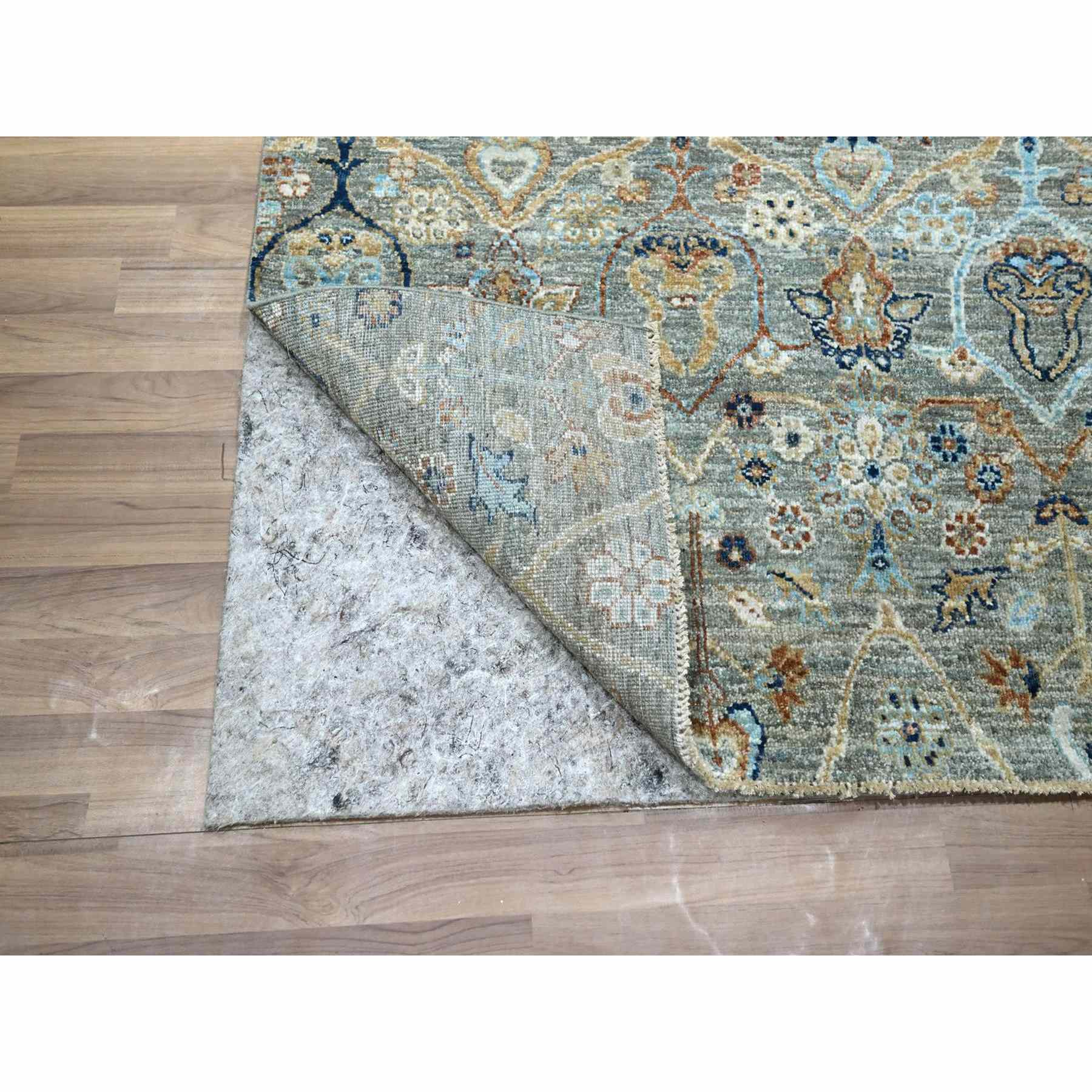 Oushak-And-Peshawar-Hand-Knotted-Rug-385580