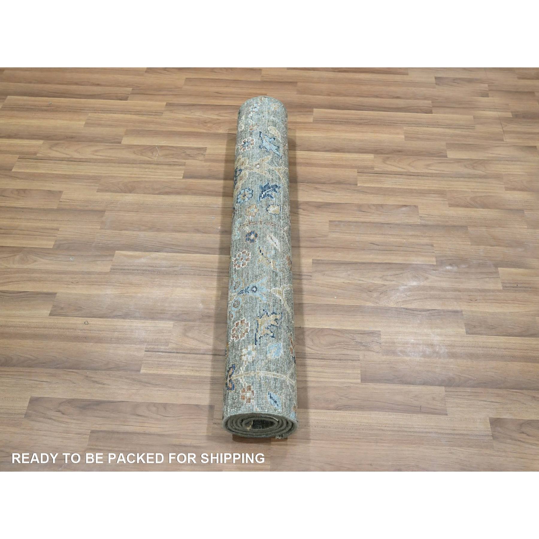 Oushak-And-Peshawar-Hand-Knotted-Rug-385580