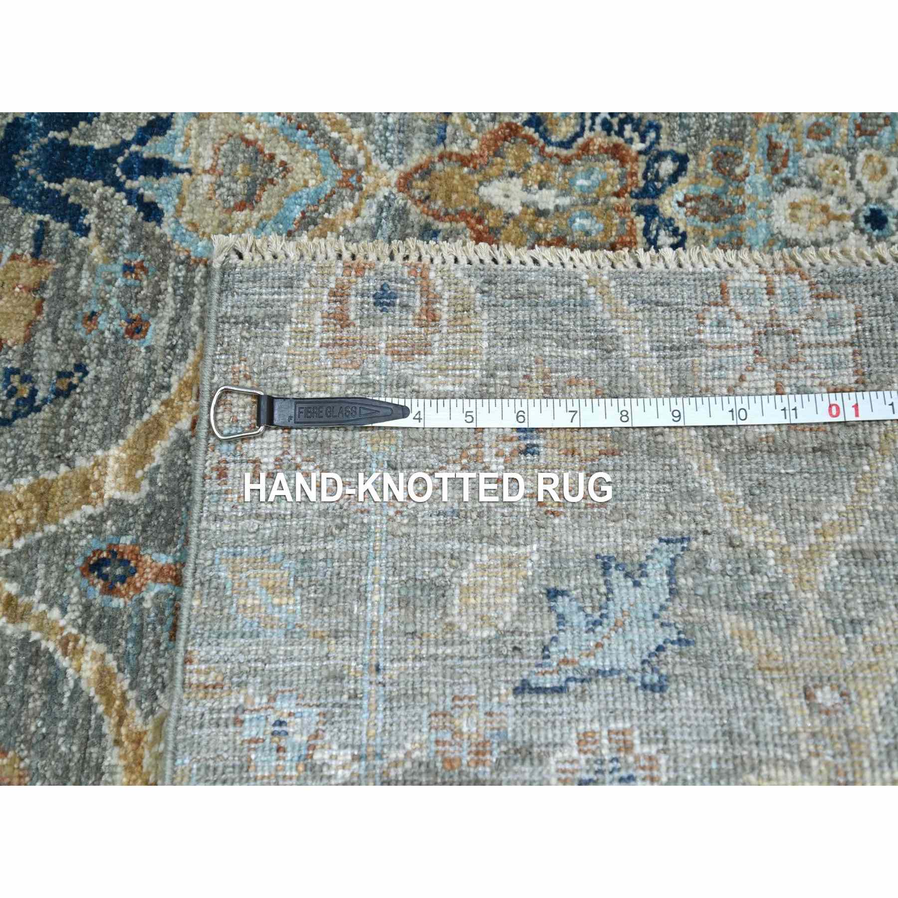Oushak-And-Peshawar-Hand-Knotted-Rug-385580