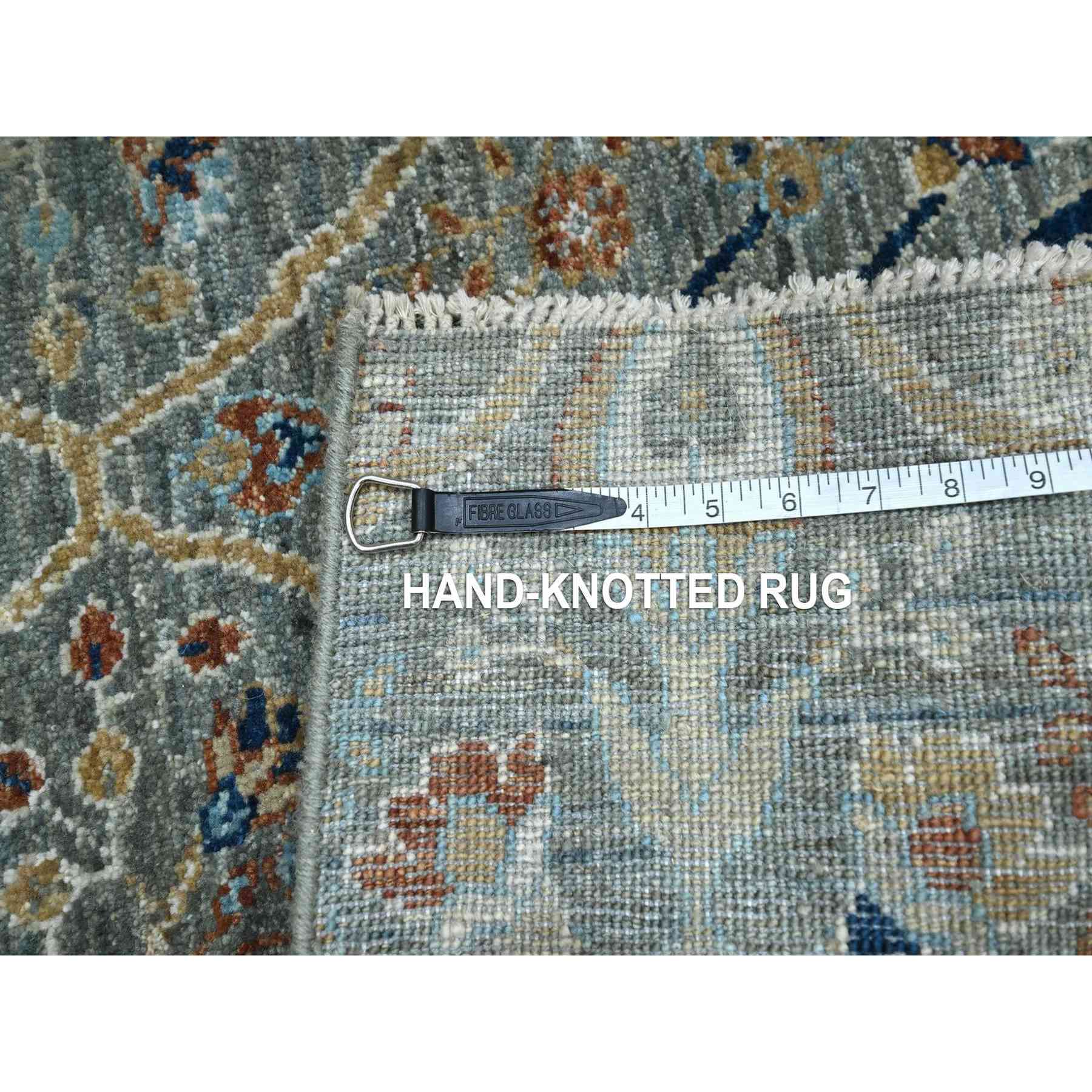 Oushak-And-Peshawar-Hand-Knotted-Rug-385595