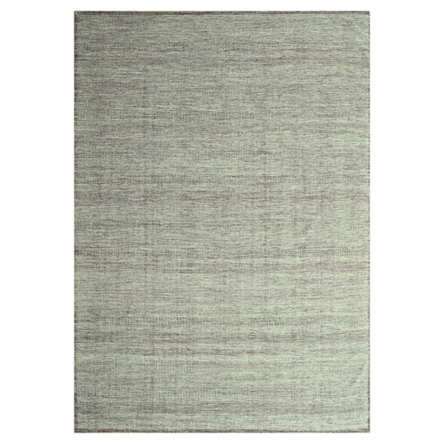 Wine Red with Ivory, 100% Wool, Hand Knotted, Oxidized and Distressed Grass Design with Exposed Warps, Oriental Rug