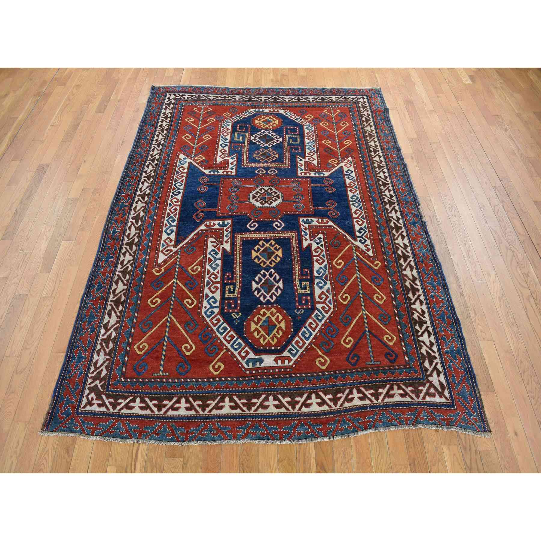 Antique-Hand-Knotted-Rug-390280