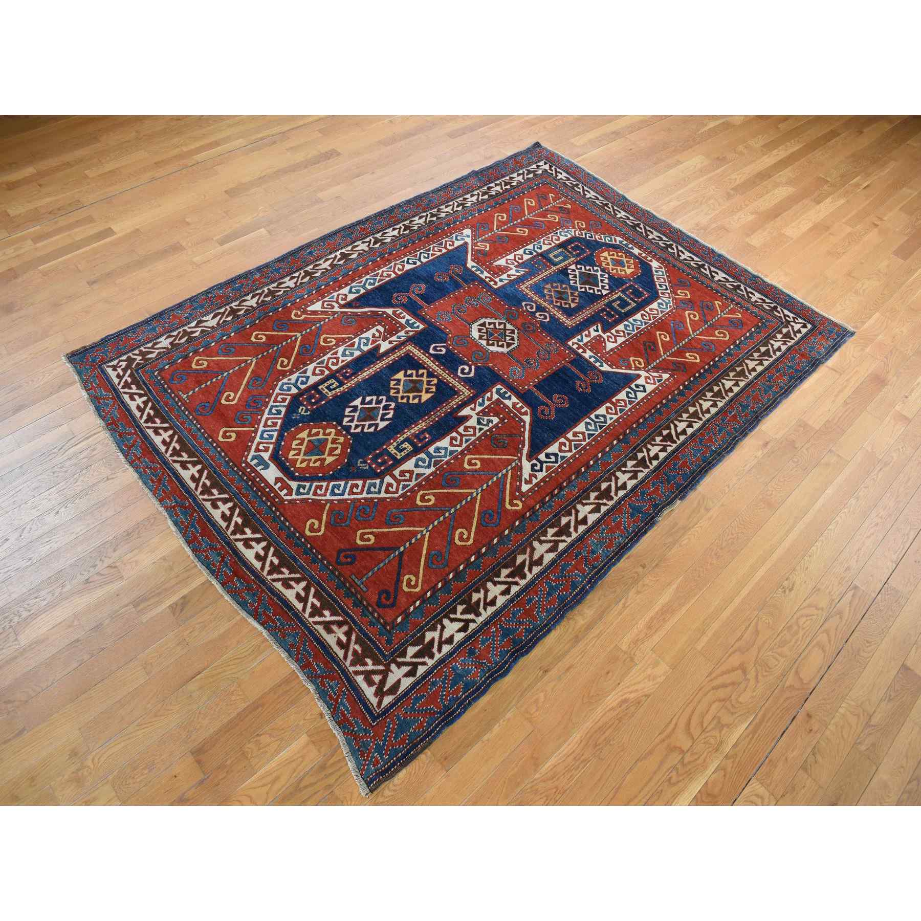 Antique-Hand-Knotted-Rug-390280