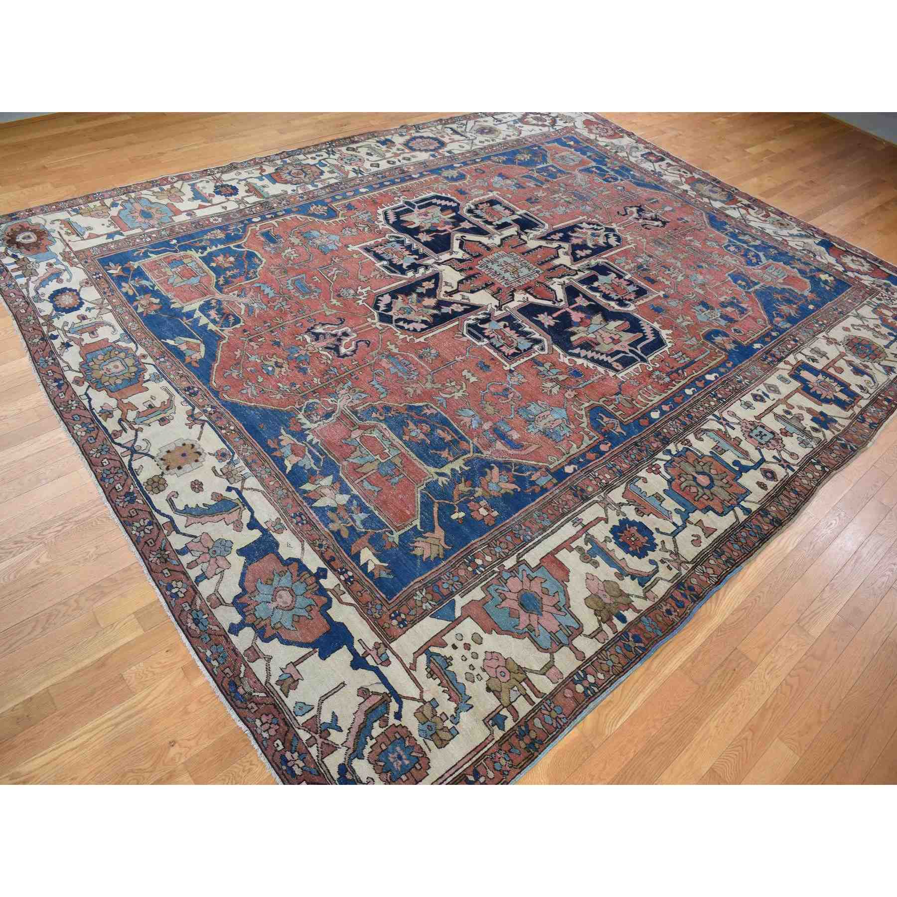 Antique-Hand-Knotted-Rug-390285