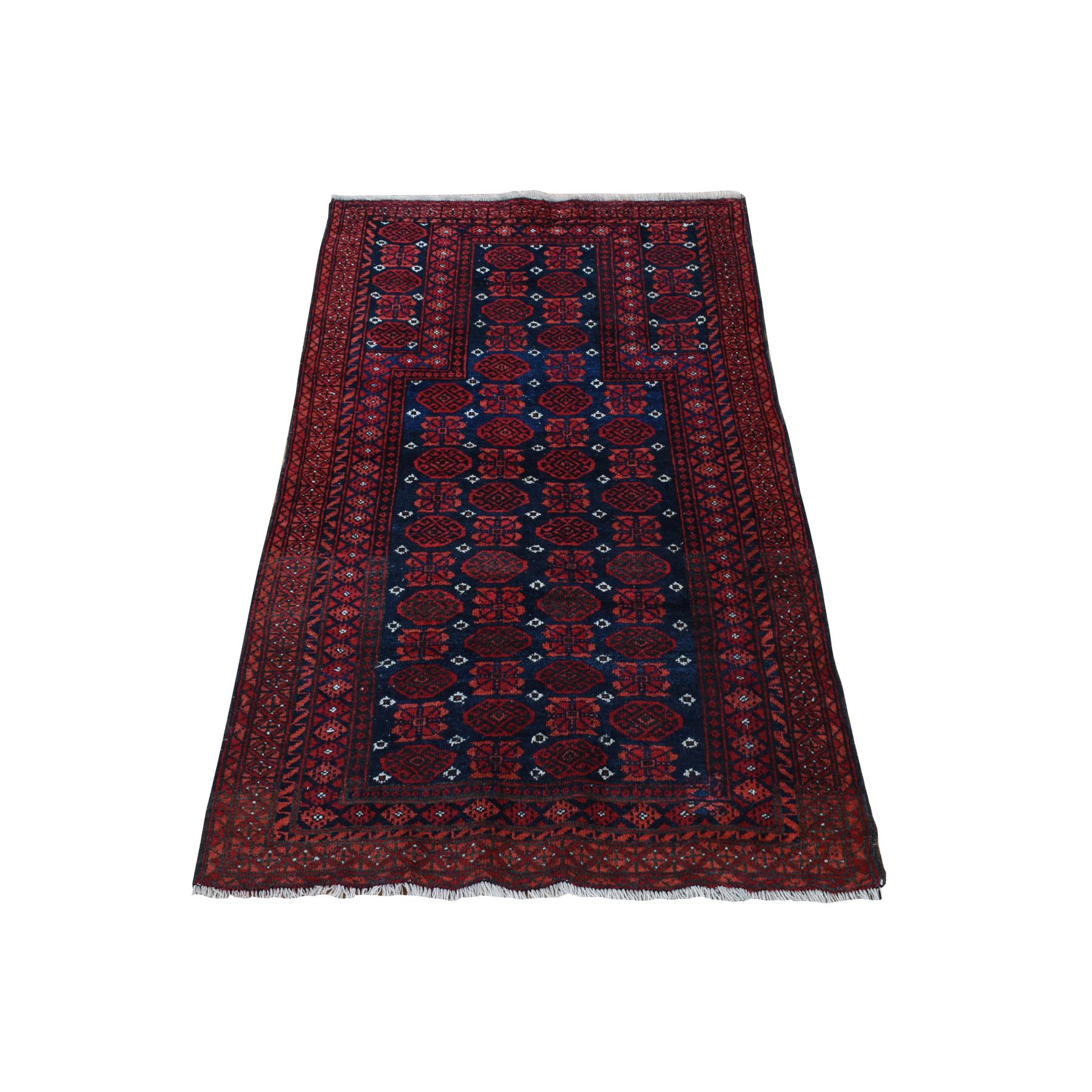 Antique-Hand-Knotted-Rug-390305