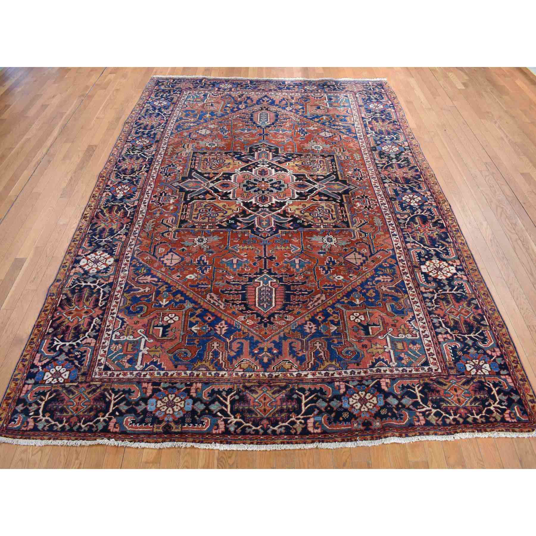 Antique-Hand-Knotted-Rug-390355