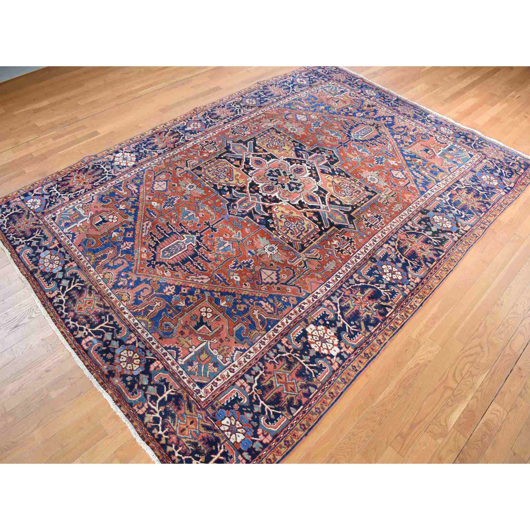 Antique-Hand-Knotted-Rug-390355