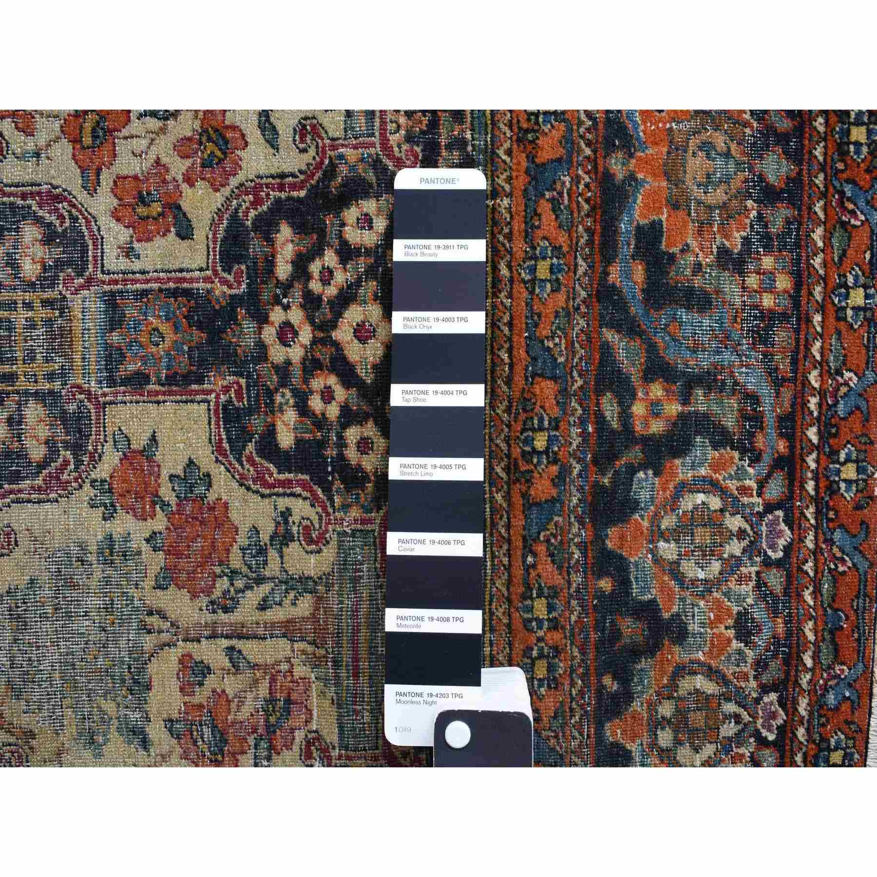 Antique-Hand-Knotted-Rug-390365