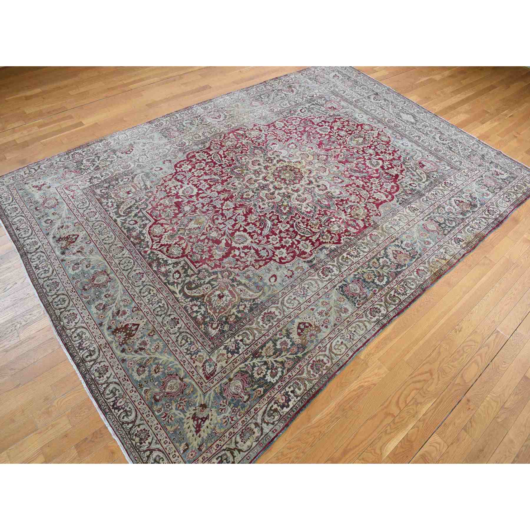 Antique-Hand-Knotted-Rug-390415