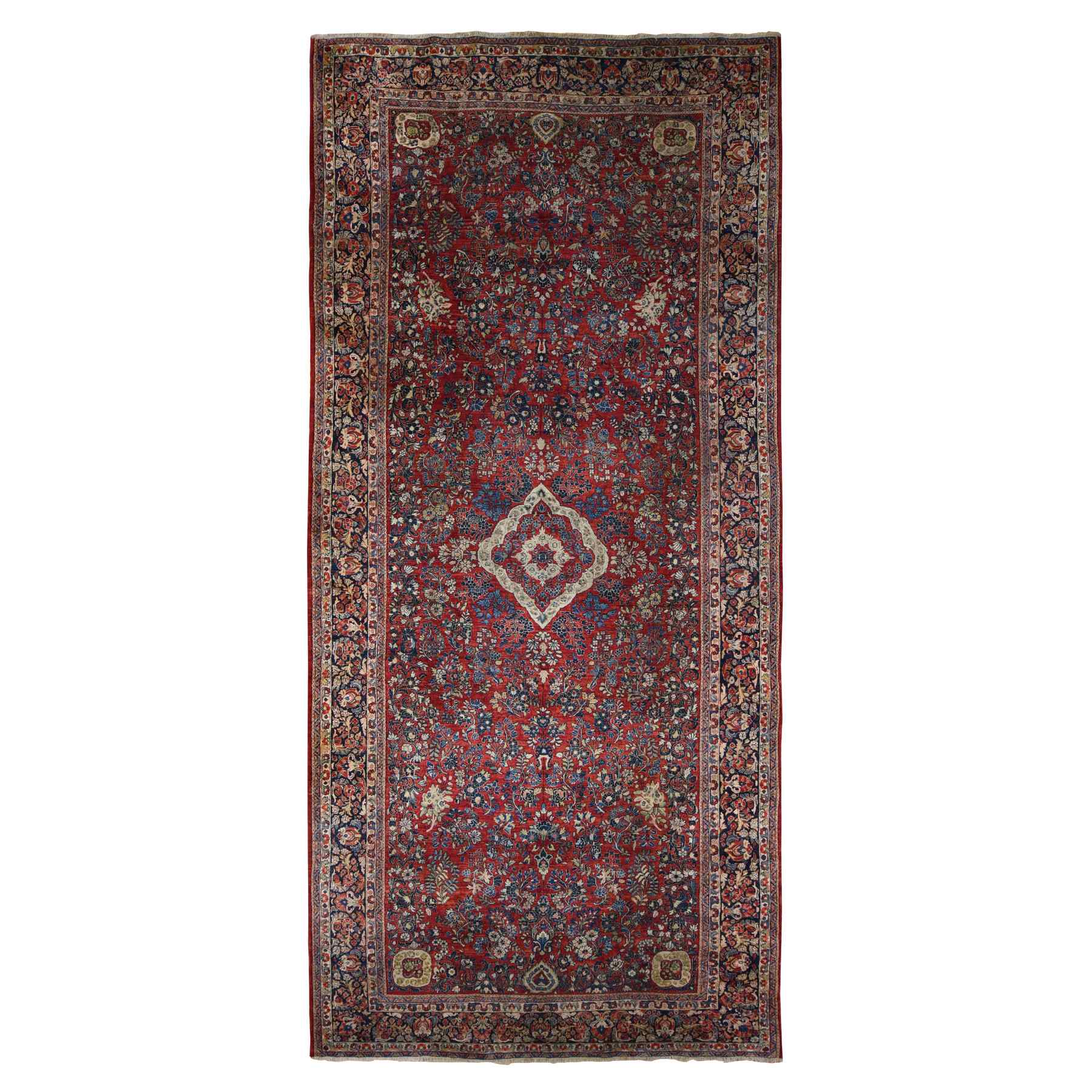 Antique-Hand-Knotted-Rug-390865