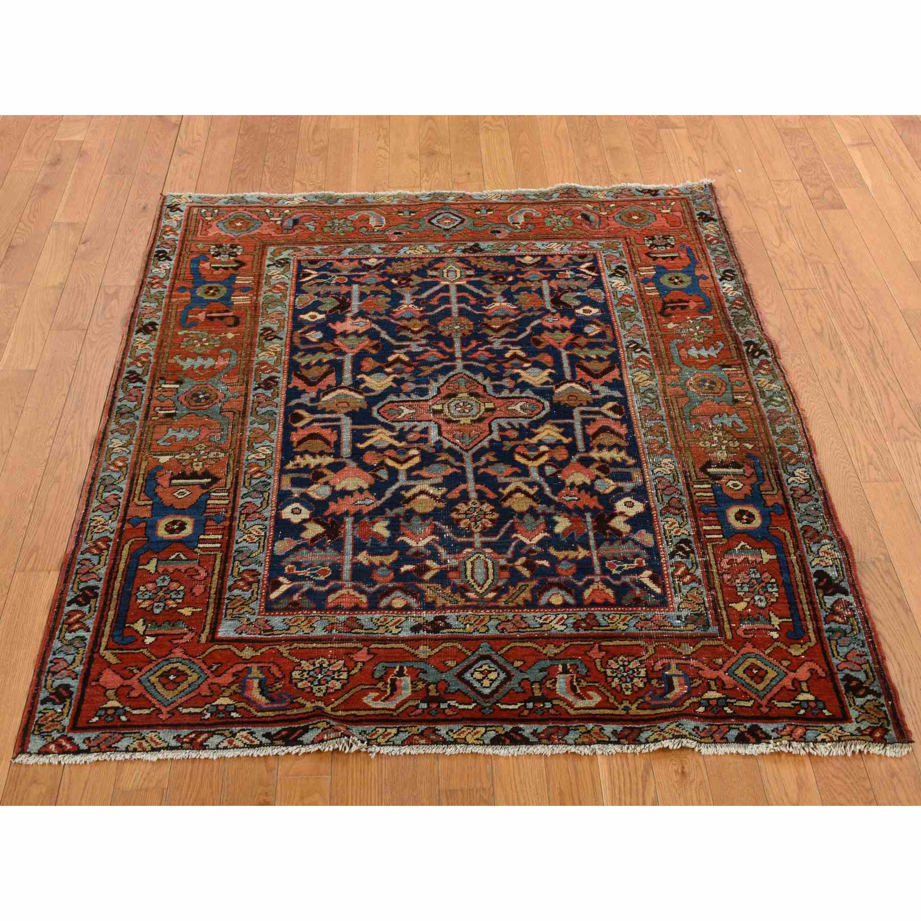 Antique-Hand-Knotted-Rug-390920
