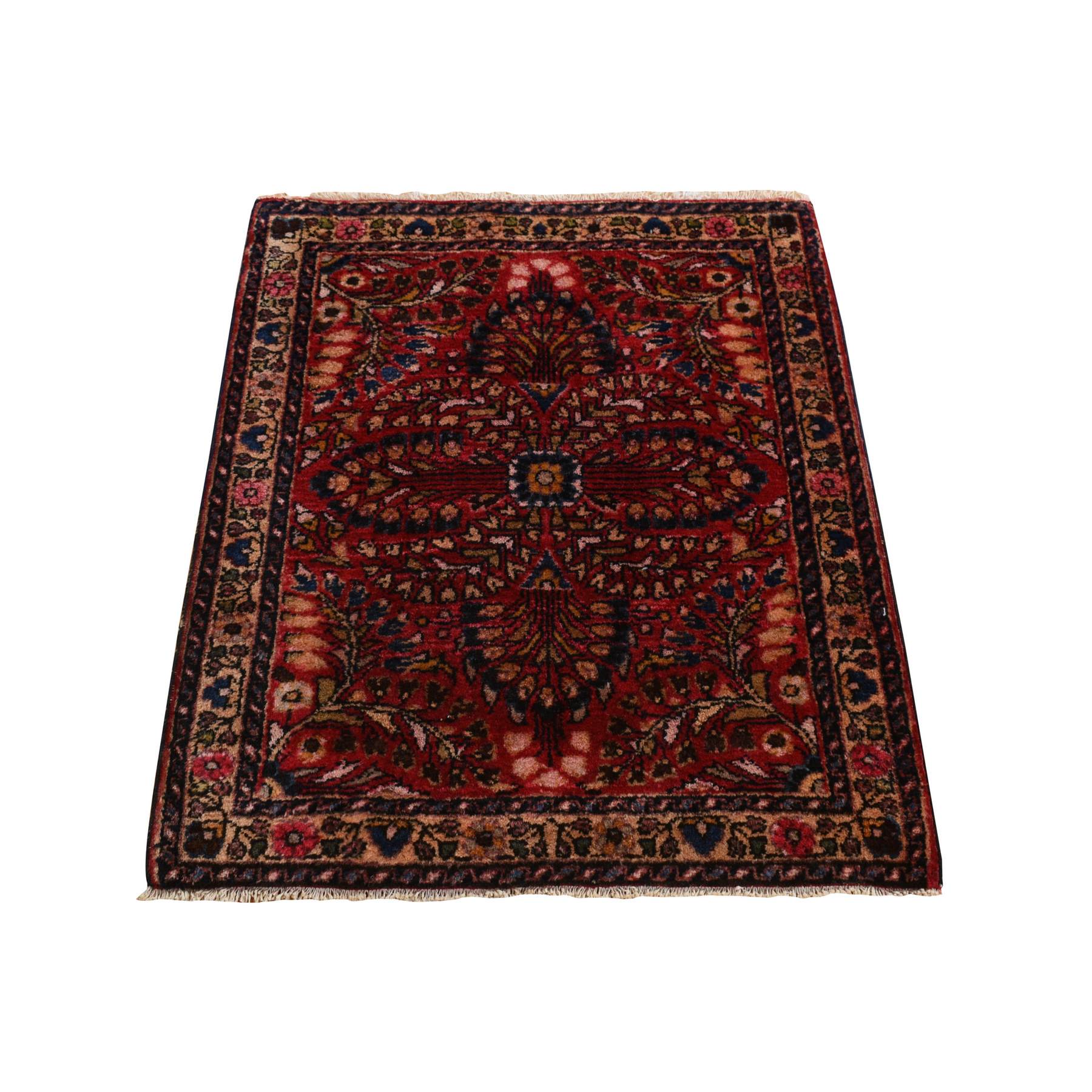 Antique-Hand-Knotted-Rug-390935