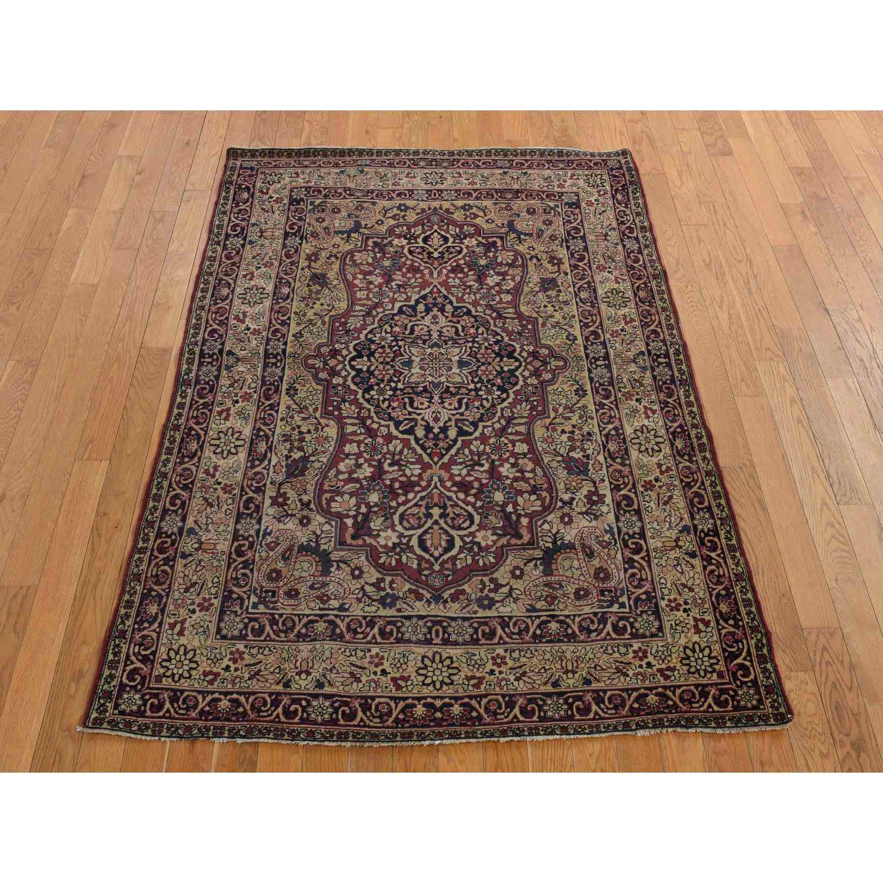 Antique-Hand-Knotted-Rug-390985