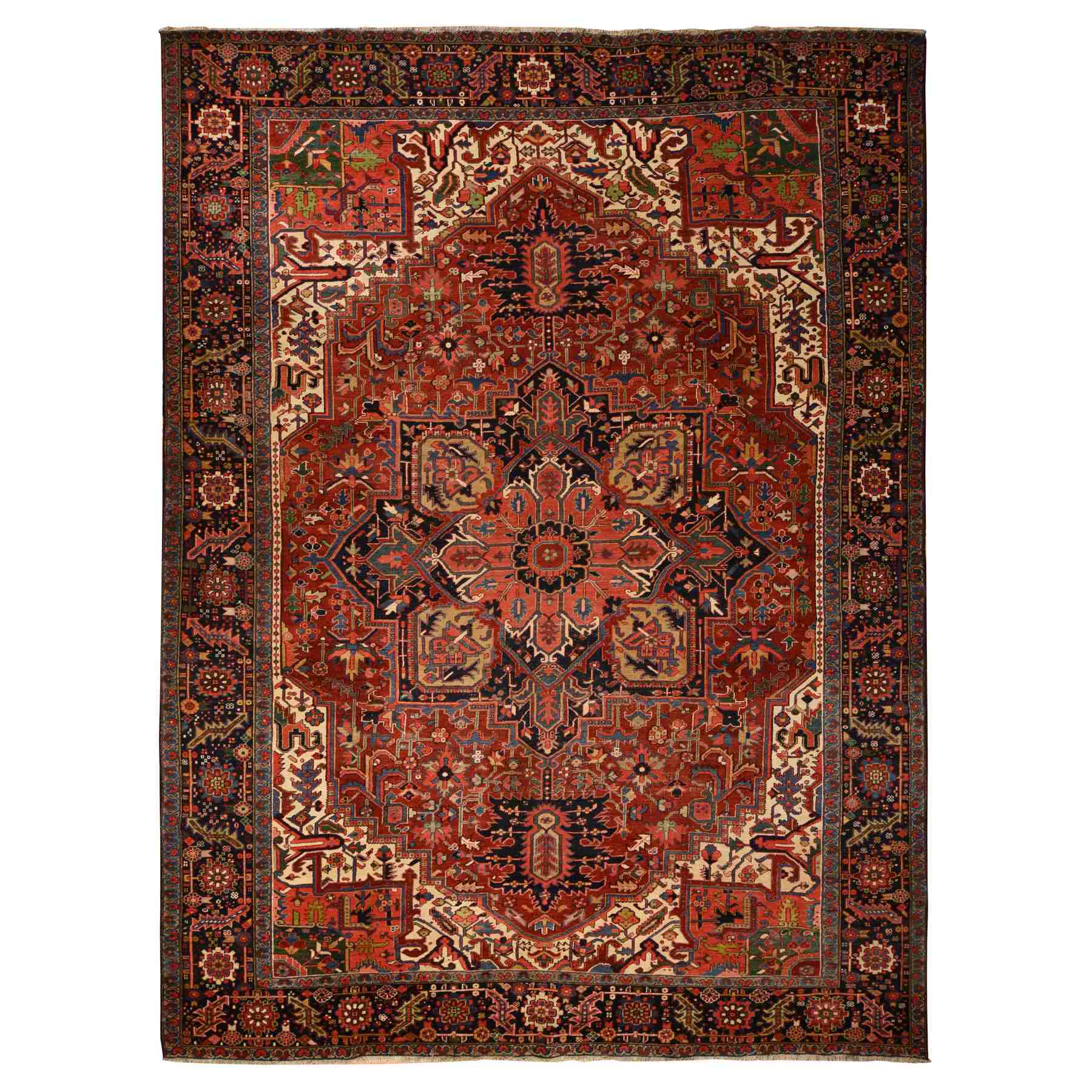 Antique-Hand-Knotted-Rug-391130