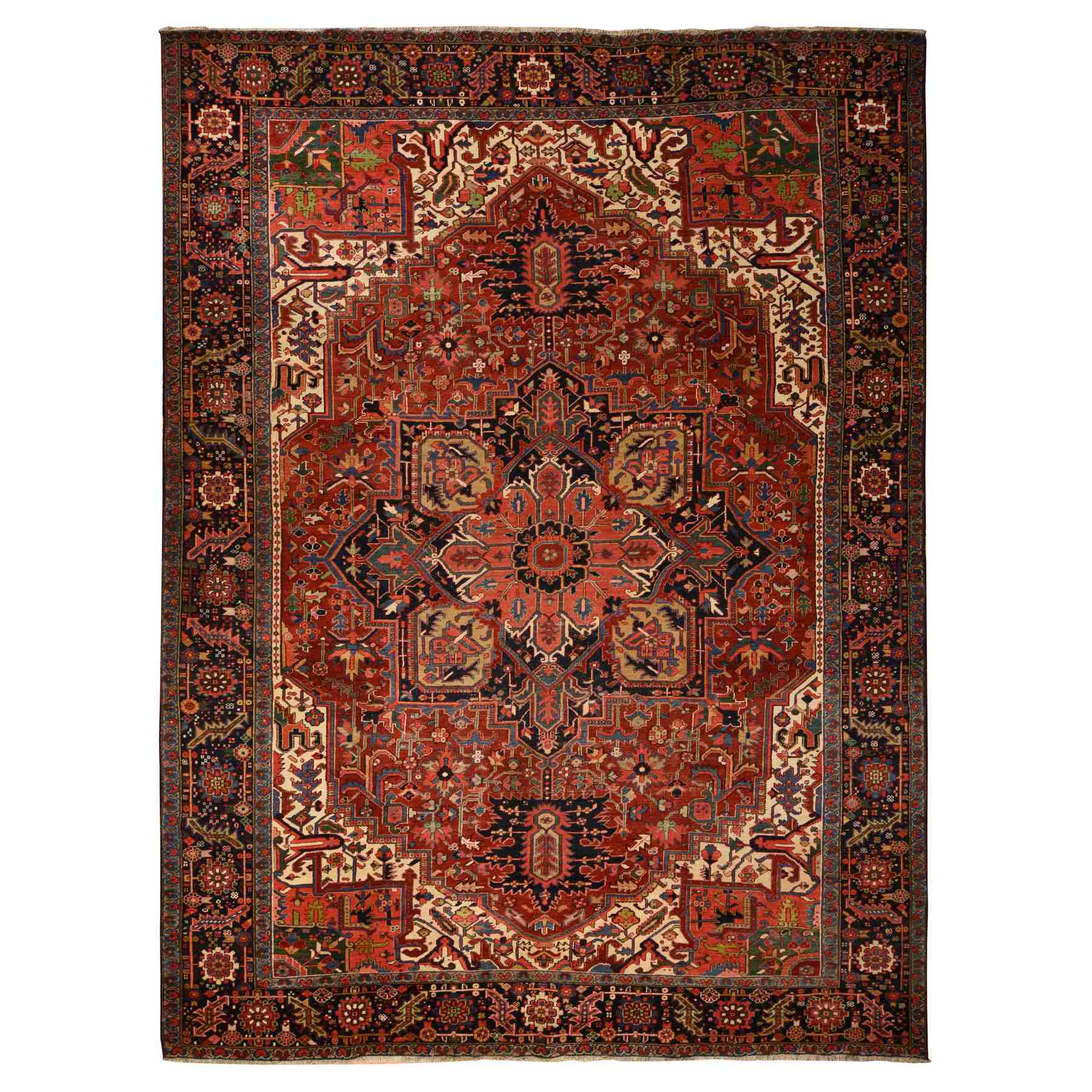 Antique-Hand-Knotted-Rug-391130