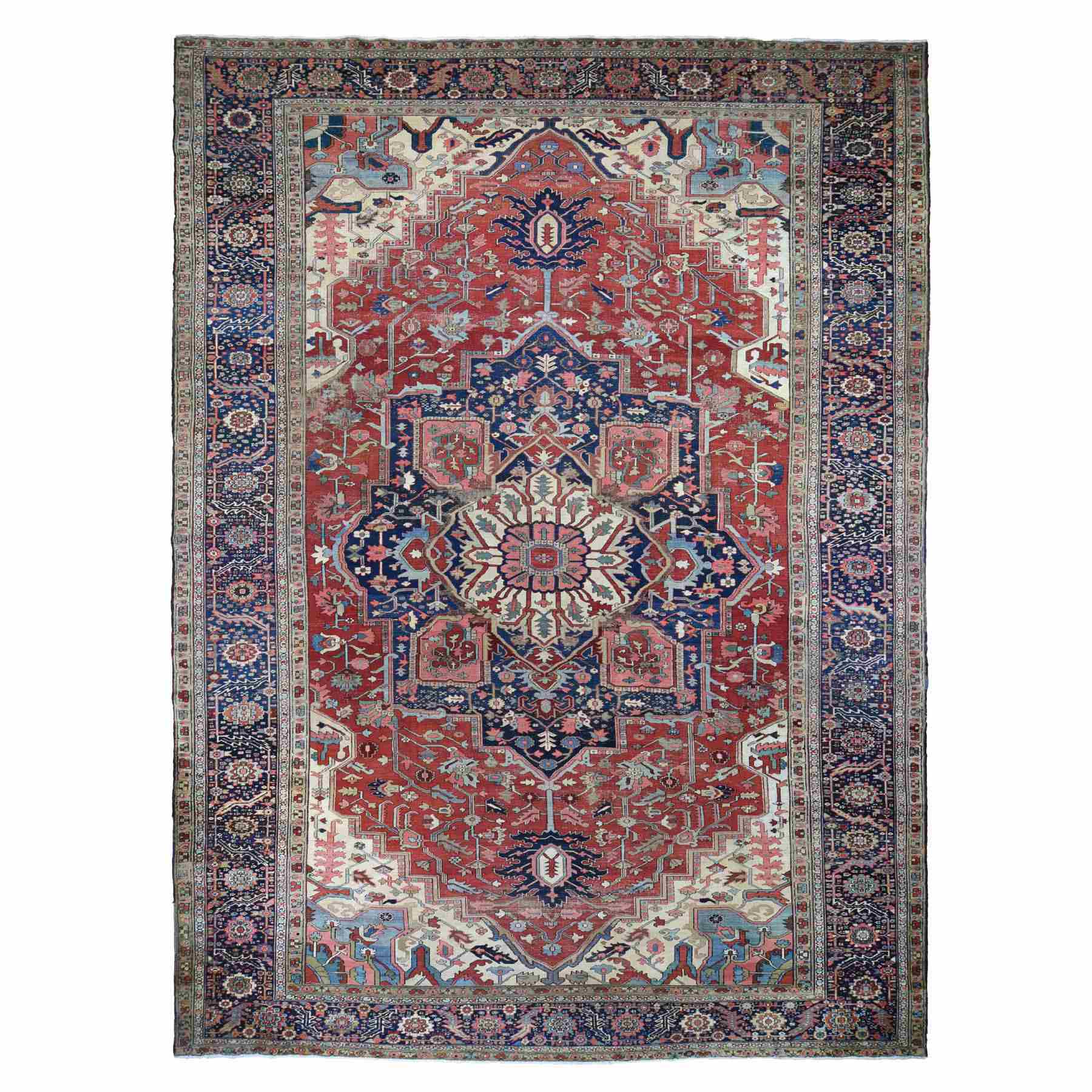 Antique-Hand-Knotted-Rug-391305