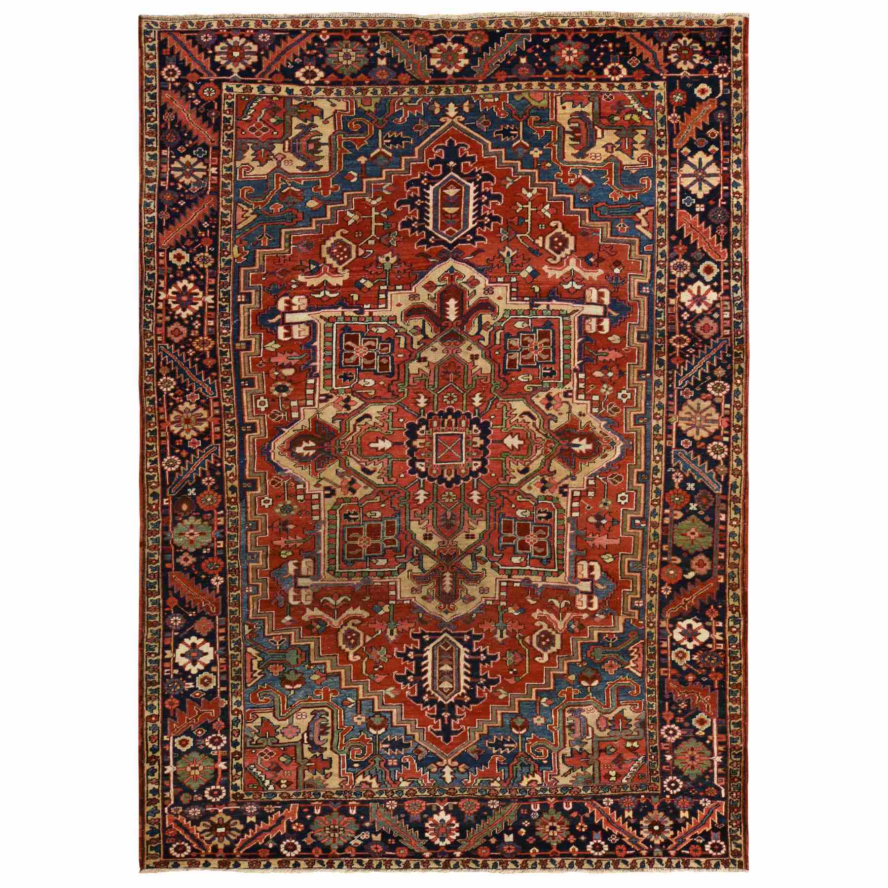 Antique-Hand-Knotted-Rug-391345