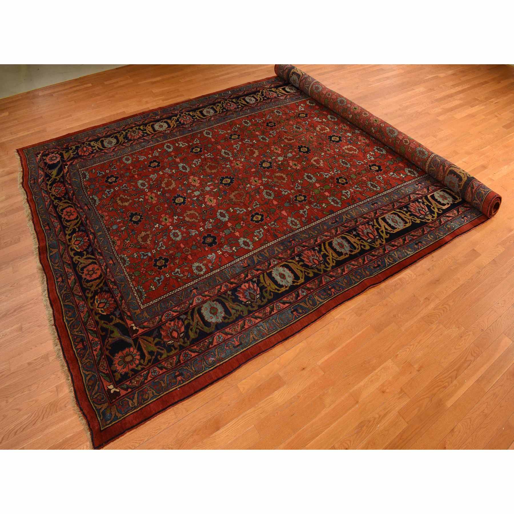 Antique-Hand-Knotted-Rug-391375