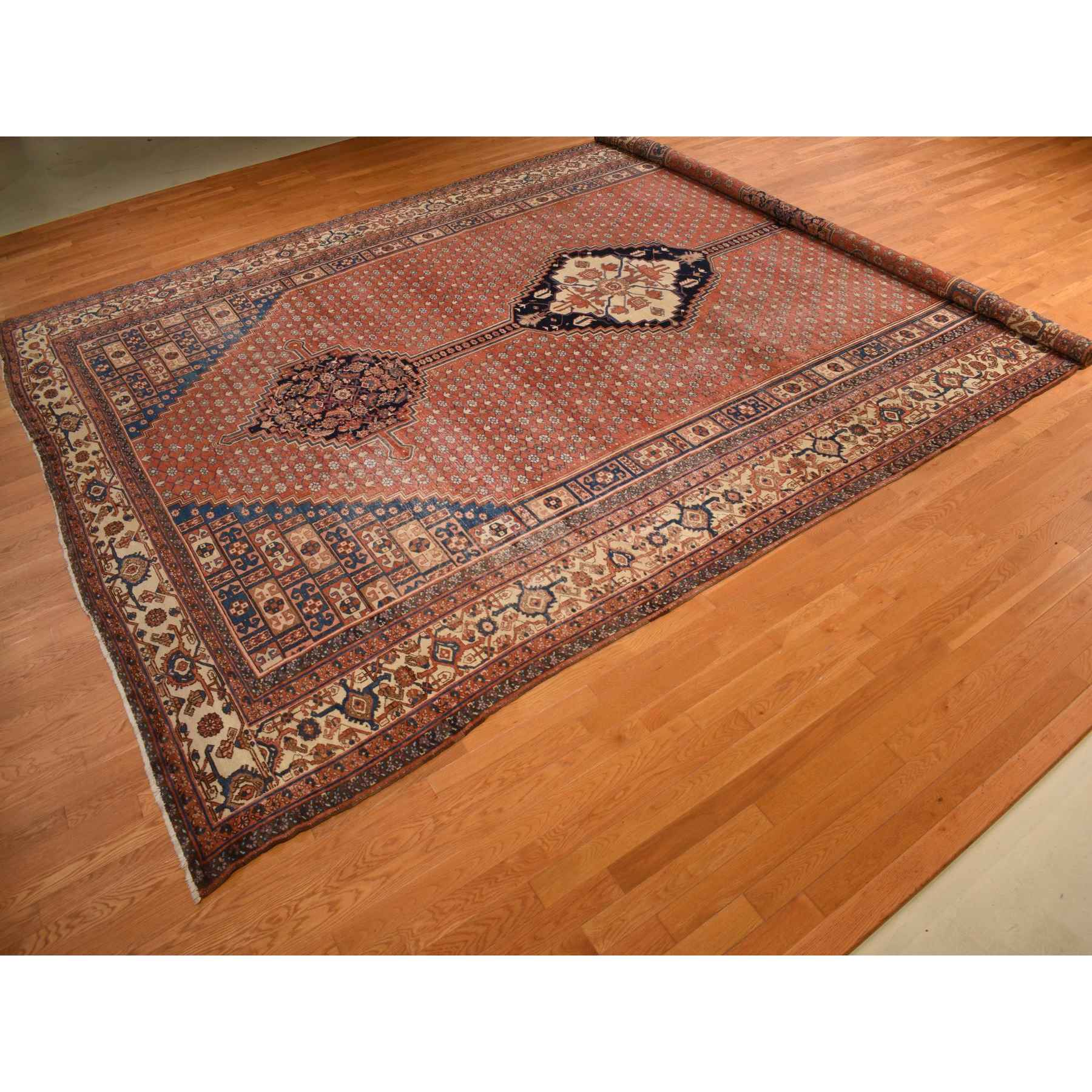 Antique-Hand-Knotted-Rug-391380