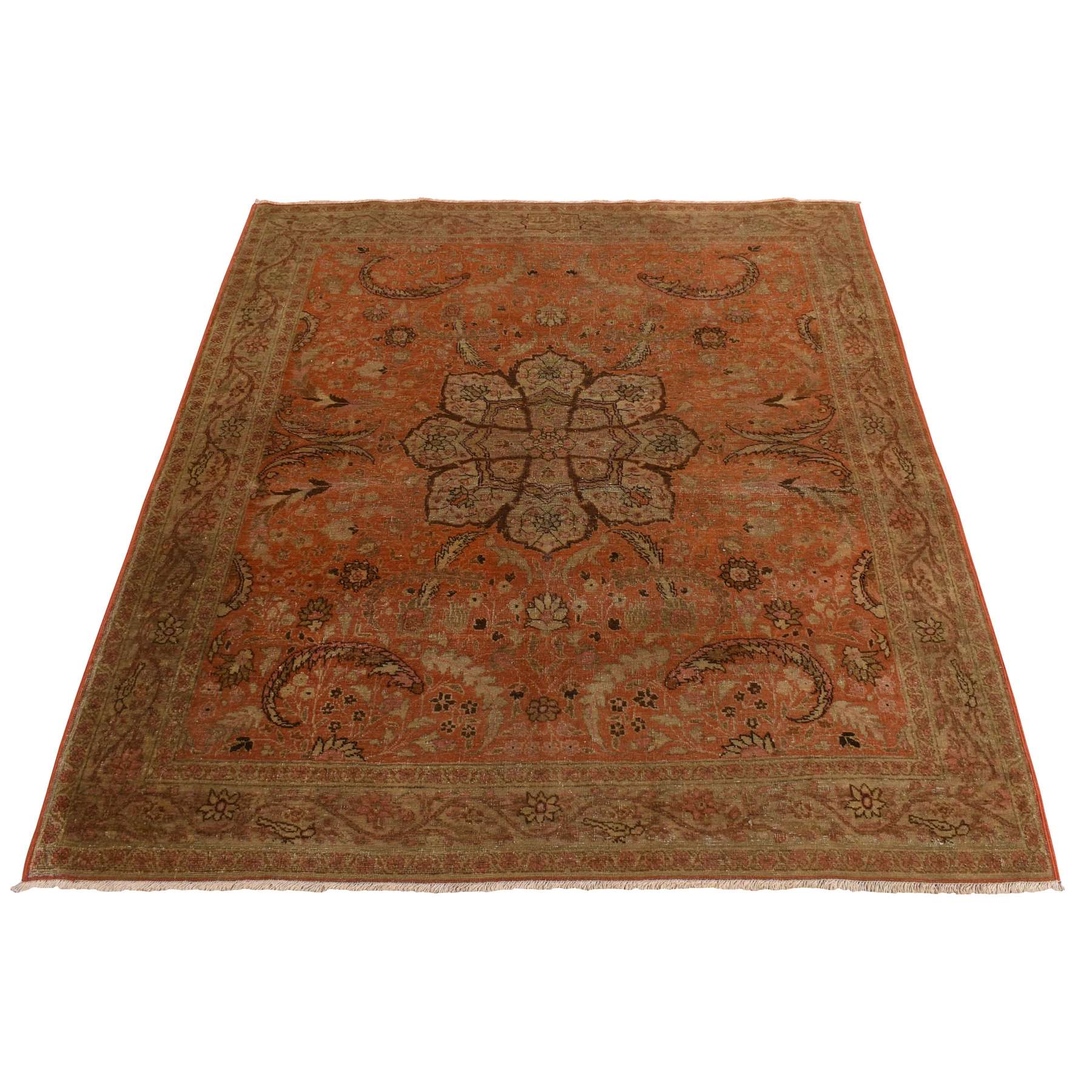 Antique-Hand-Knotted-Rug-391455