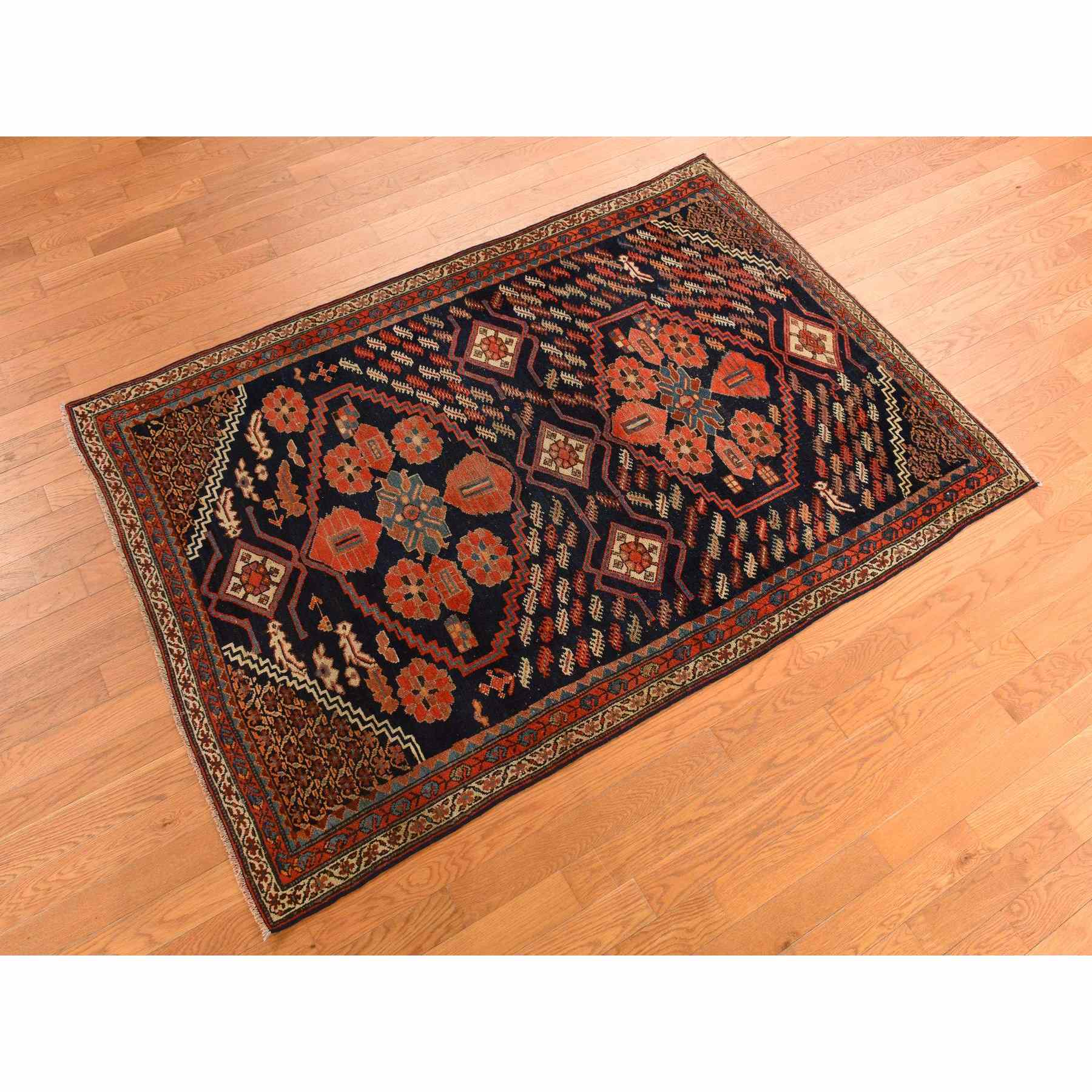 Antique-Hand-Knotted-Rug-391510