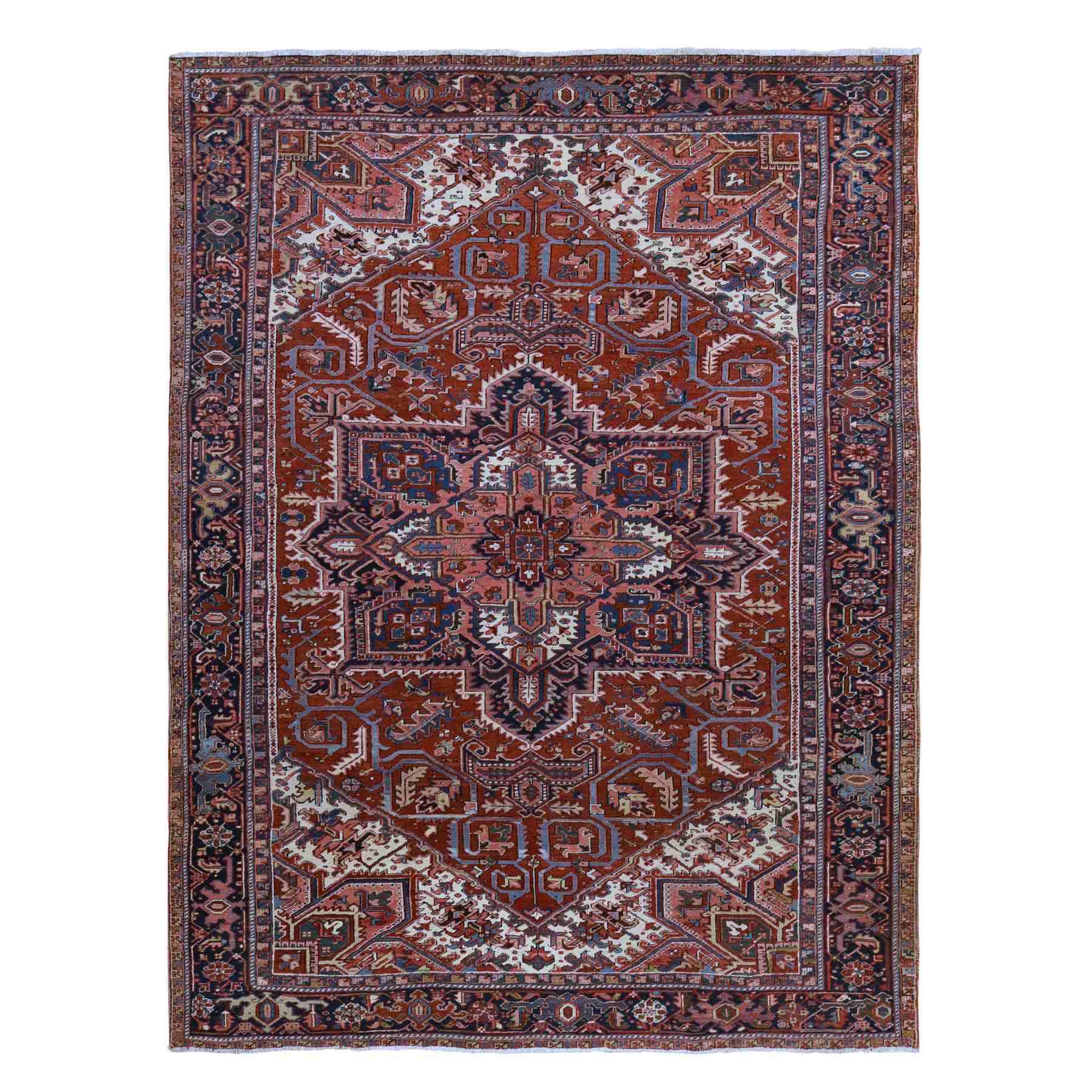 Antique-Hand-Knotted-Rug-391620