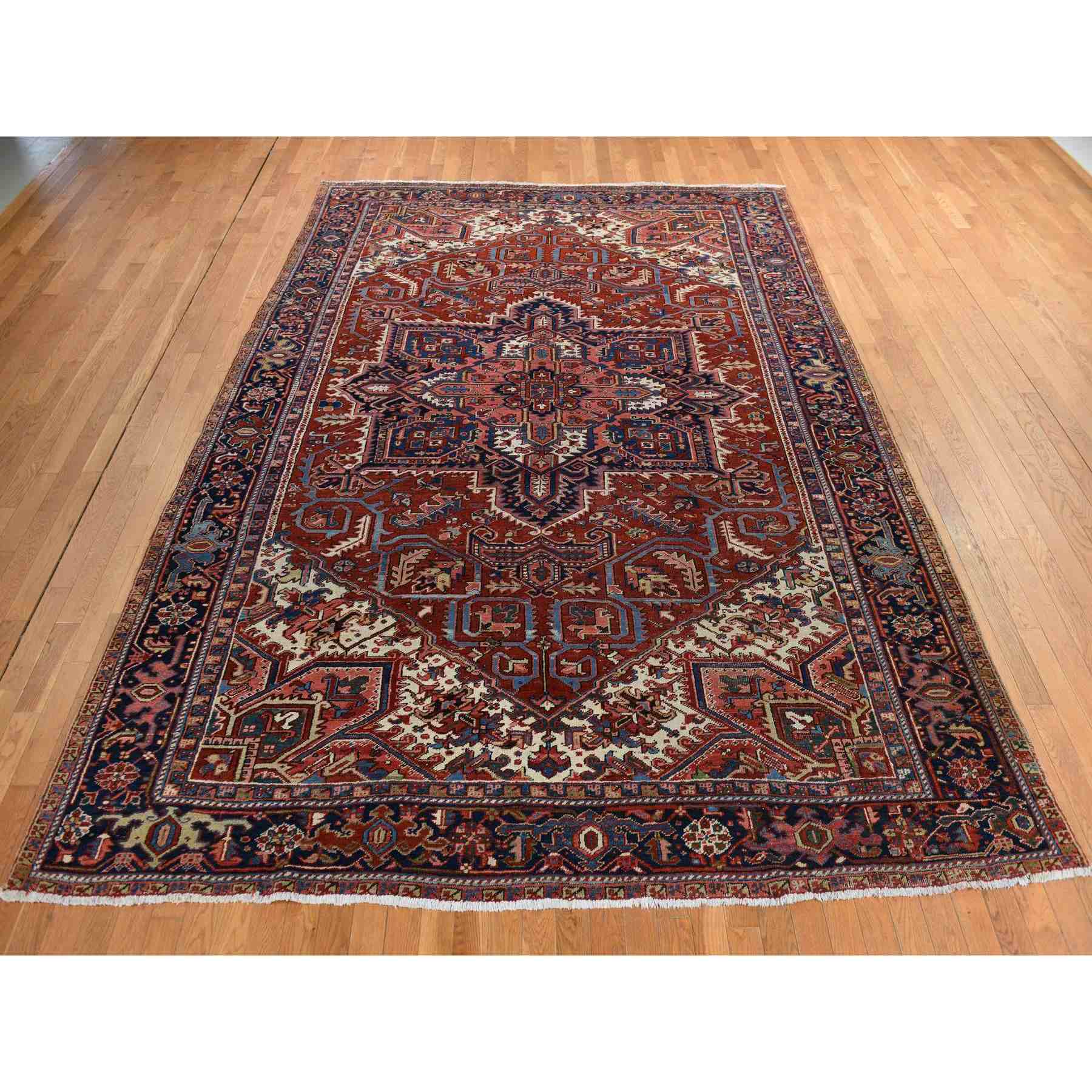 Antique-Hand-Knotted-Rug-391620