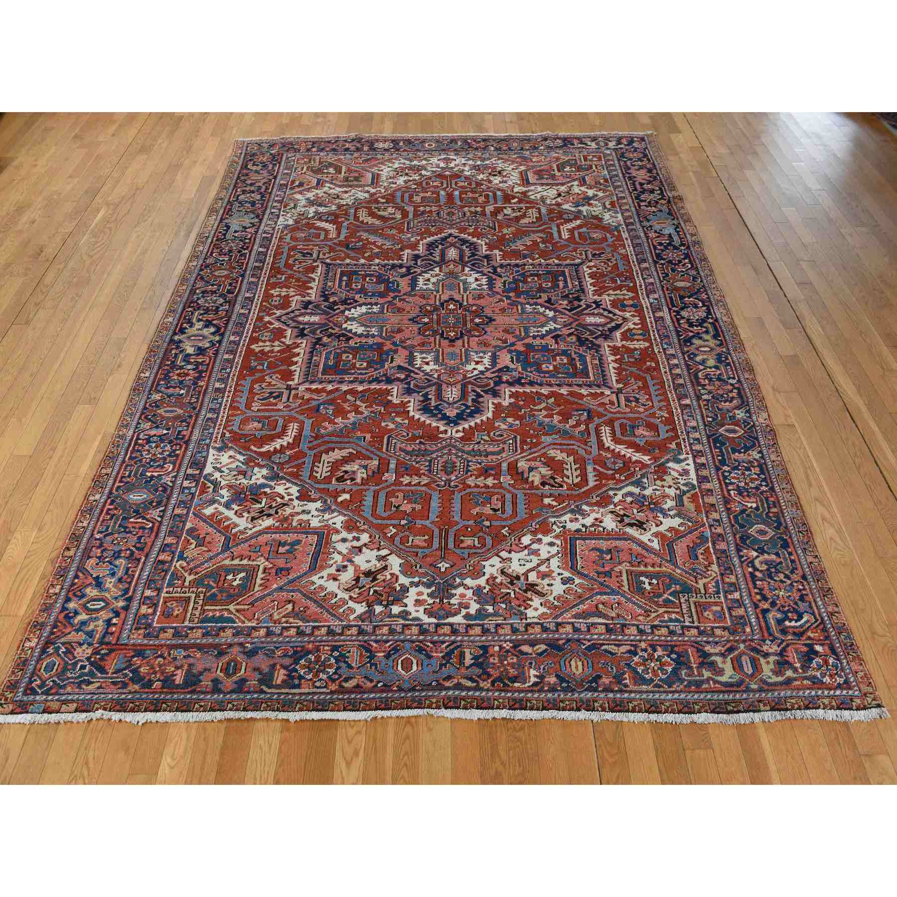 Antique-Hand-Knotted-Rug-391620