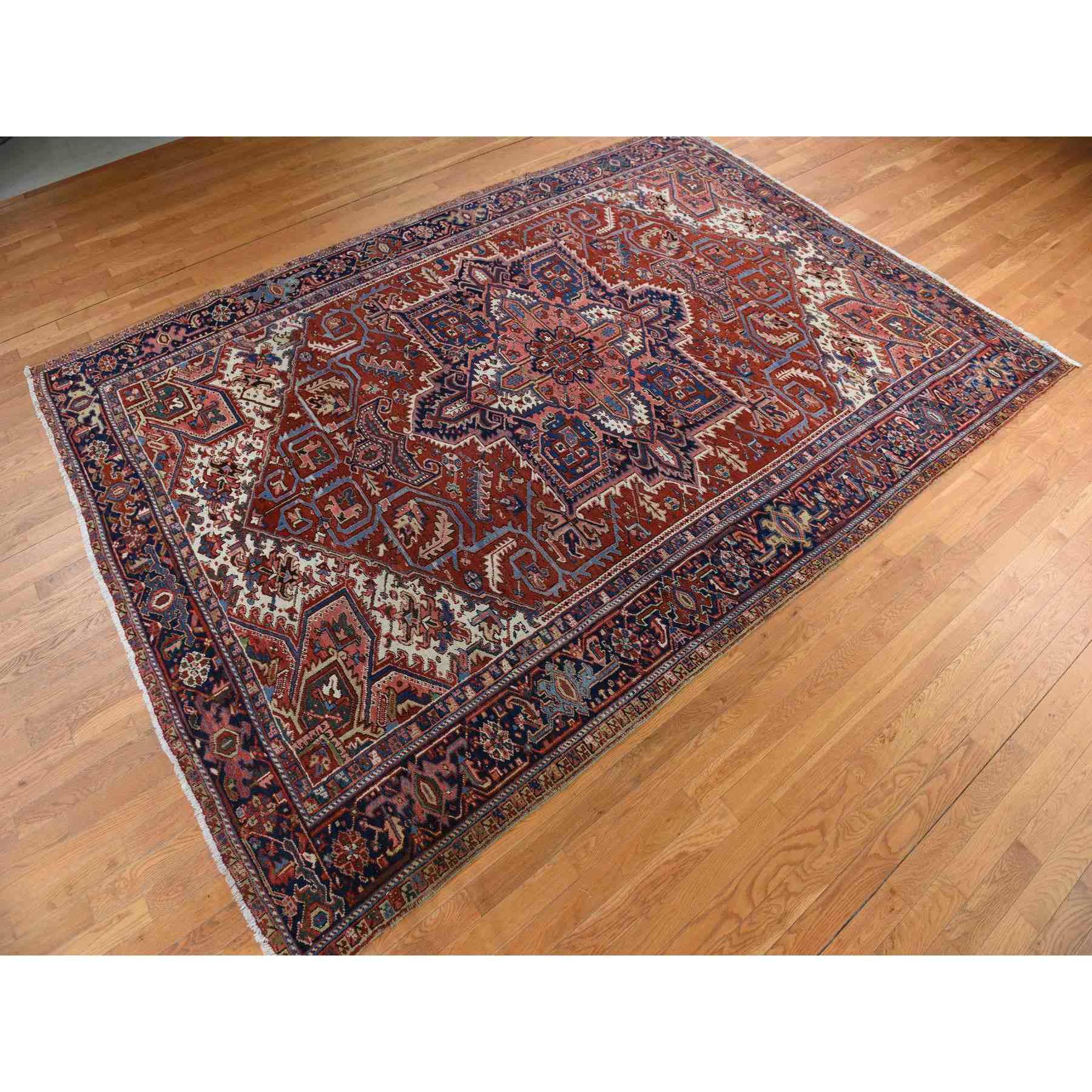 Antique-Hand-Knotted-Rug-391620