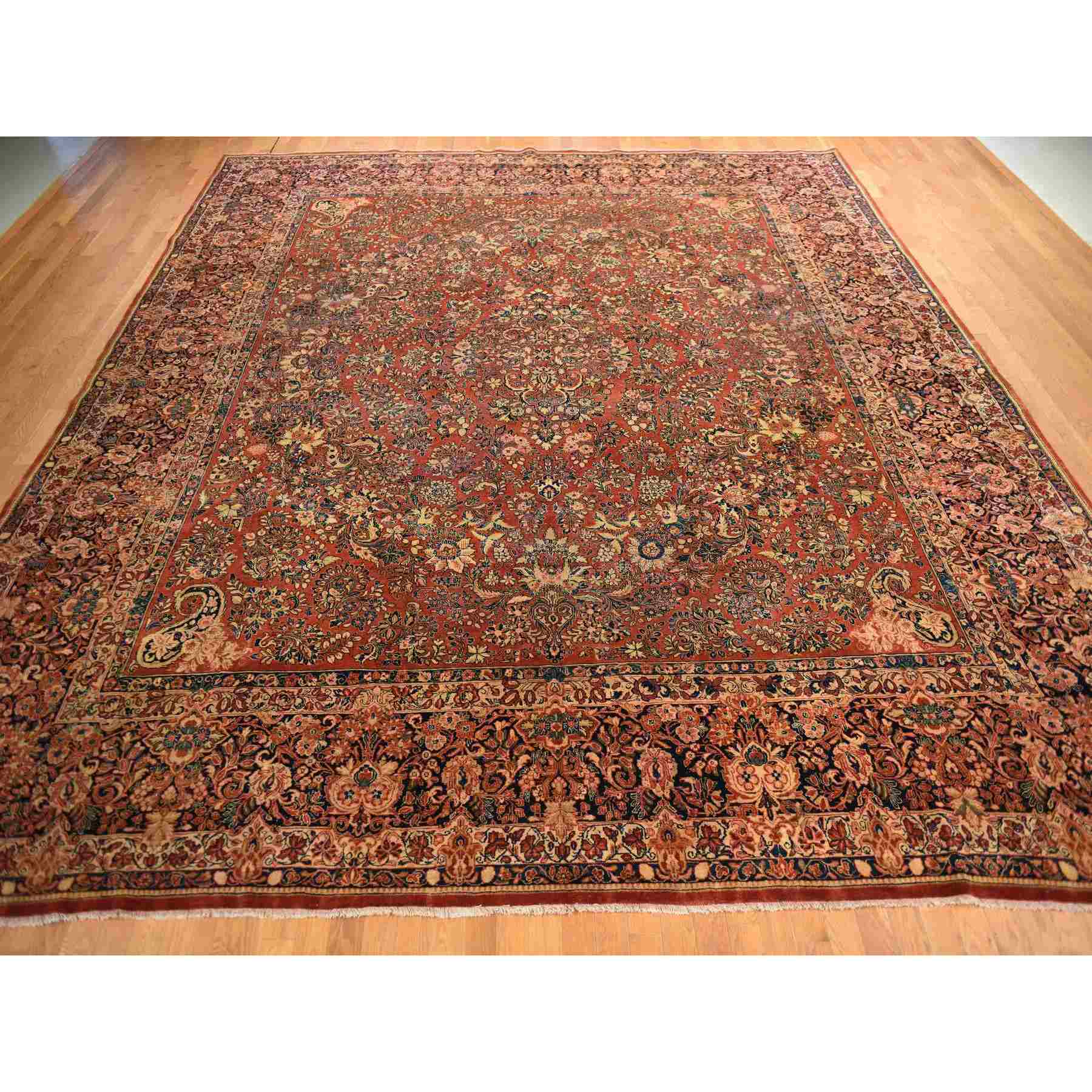 Antique-Hand-Knotted-Rug-391630